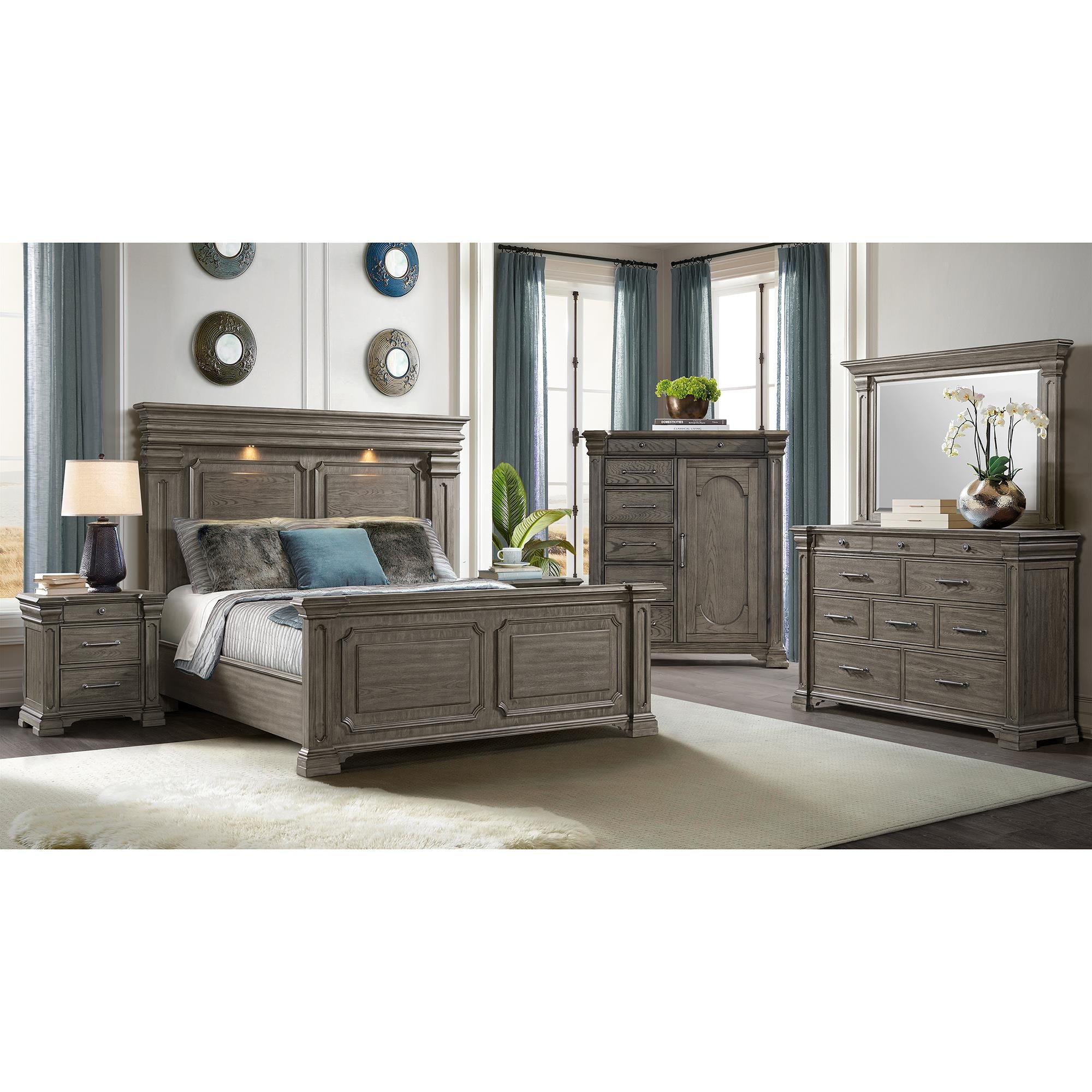 Elements International Kings Court B.10315.DCH 1 Door And 7-Drawer Chest - Image 2