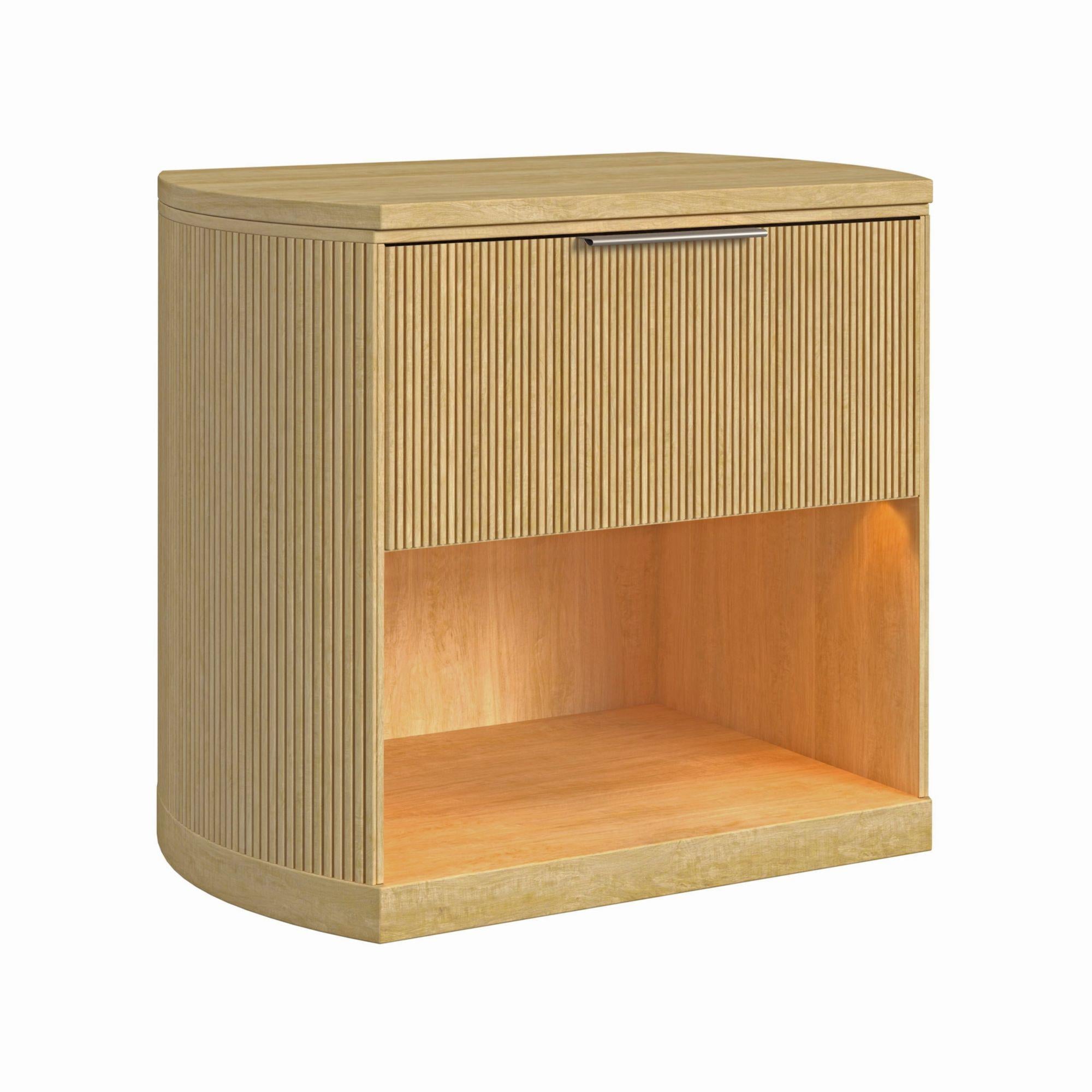 Elements International Sylvie B-16000-6-NS 1-Drawer Nightstand - Image 1