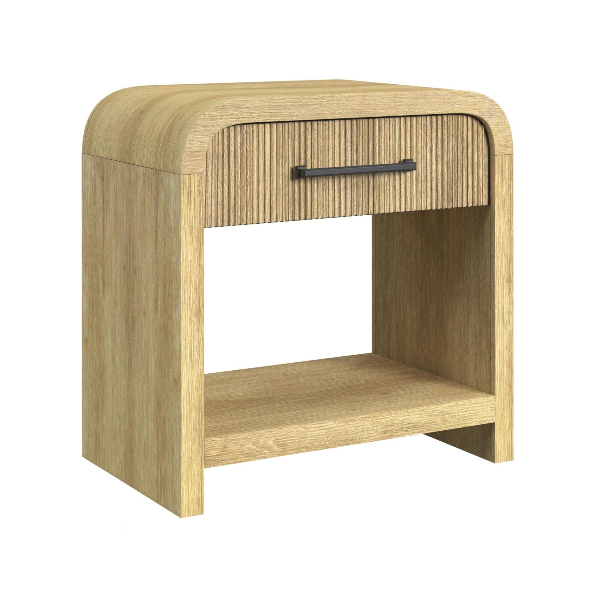 Elements International Ridgemont B-14440-6-NS1 1-Drawer Nightstand - Image 1