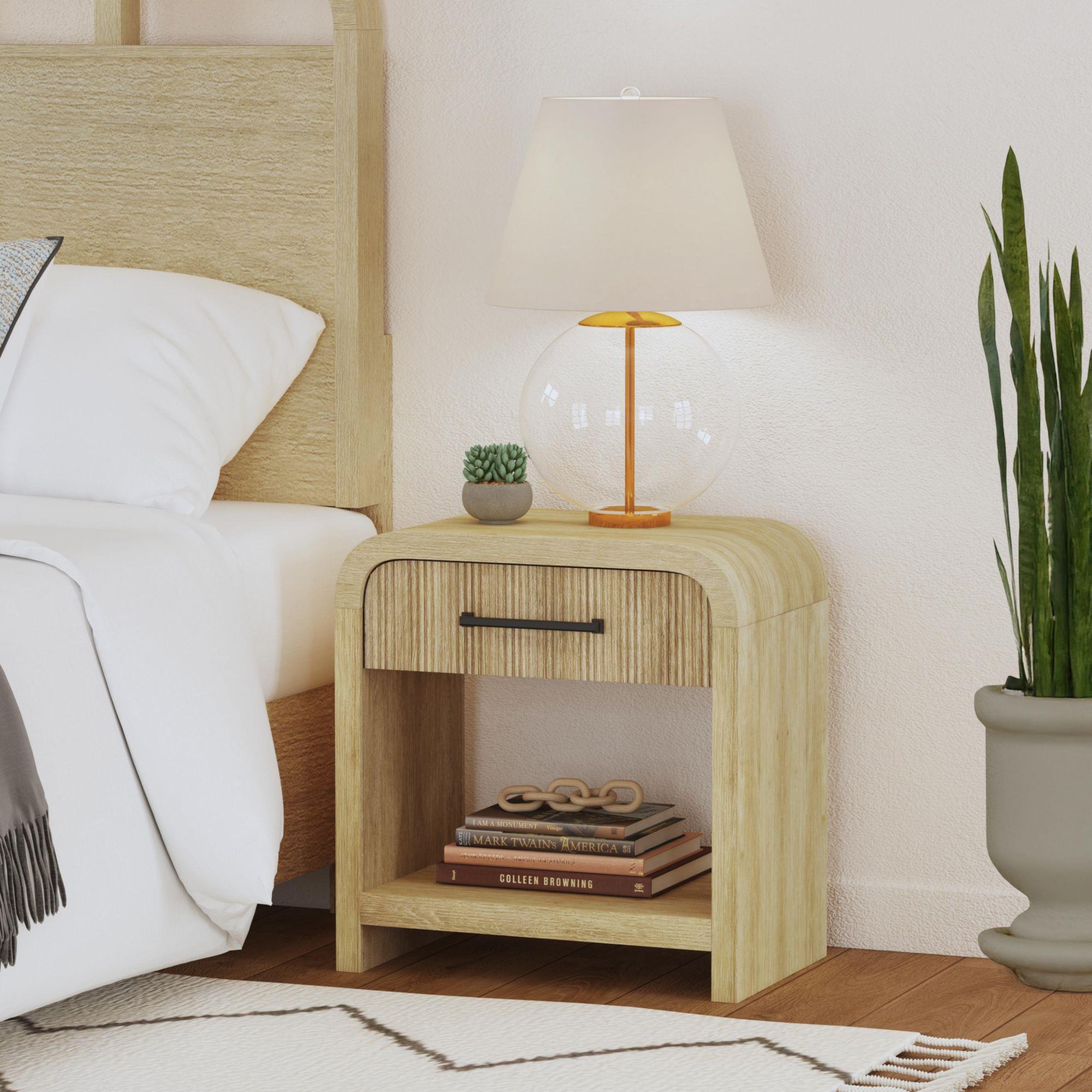 Elements International Ridgemont B-14440-6-NS1 1-Drawer Nightstand - Image 3