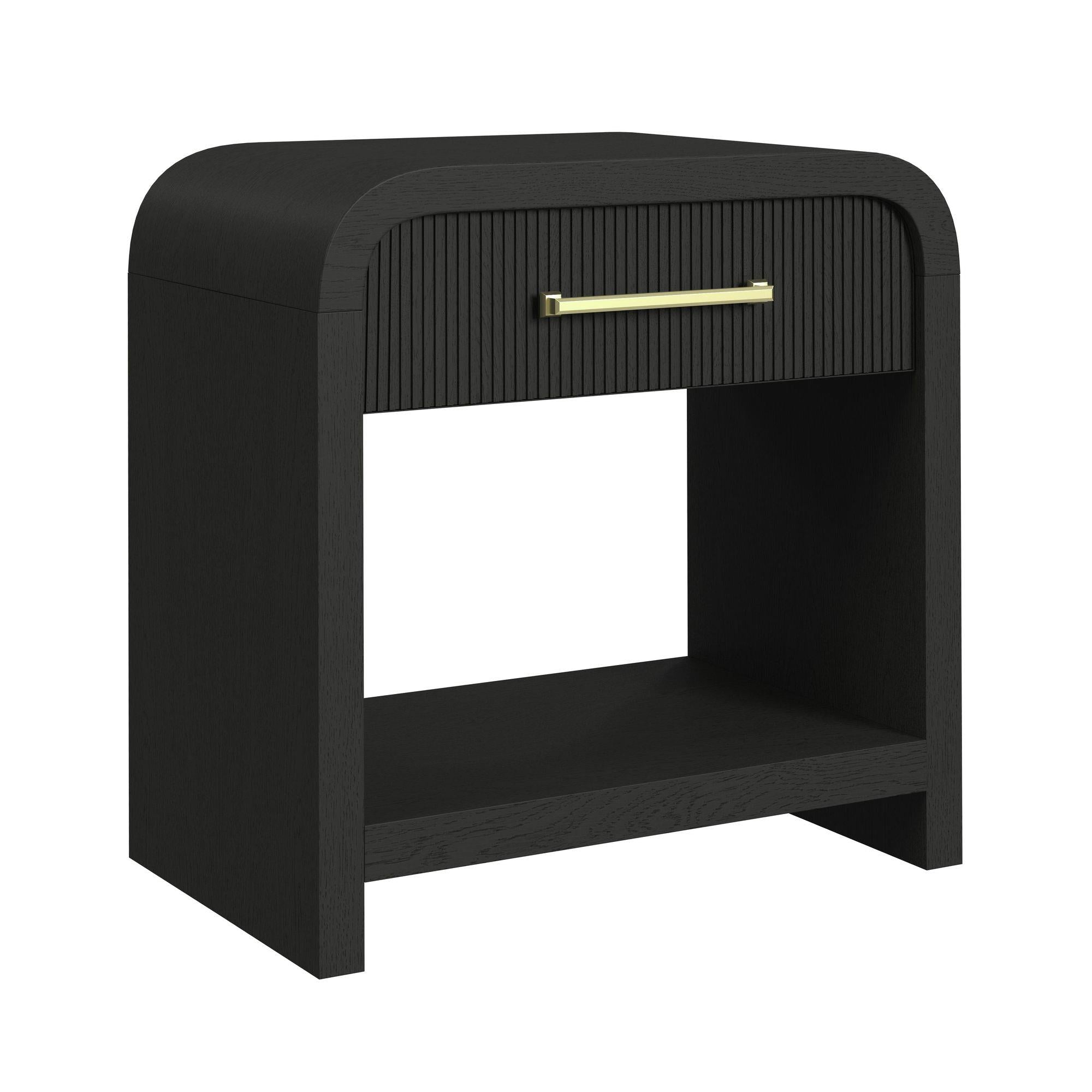 Elements International Ridgemont B-14440-8W-NS1 1-Drawer Nightstand - Image 1