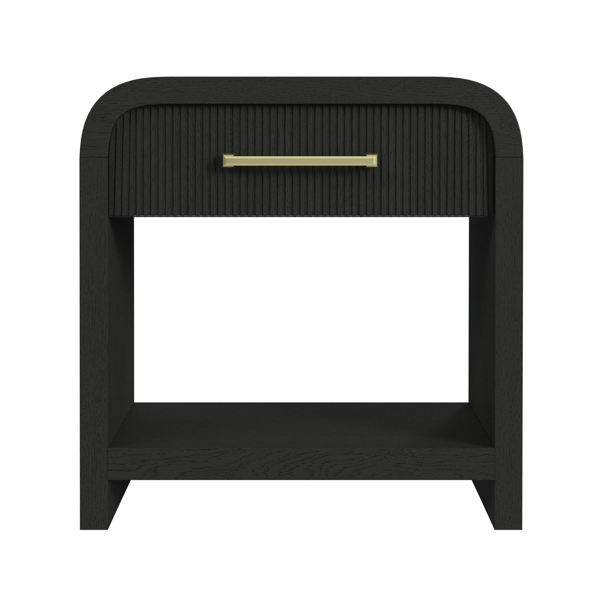 Elements International Ridgemont B-14440-8W-NS1 1-Drawer Nightstand - Image 2