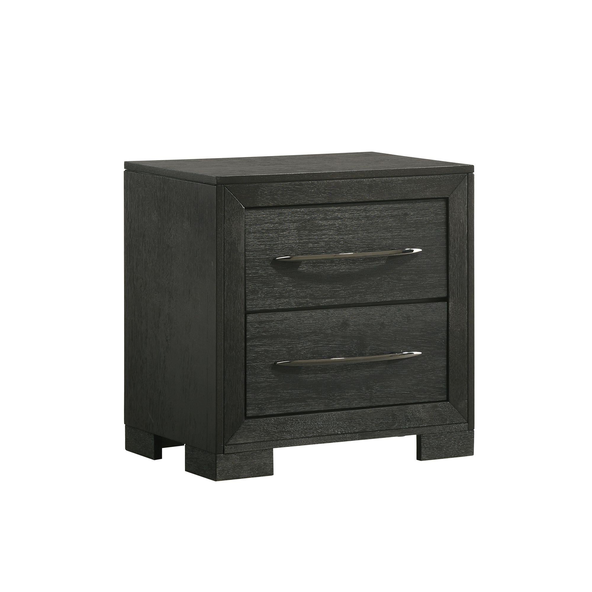 Elements International Allan B-3410-8-NS 2-Drawer Nightstand - Image 1