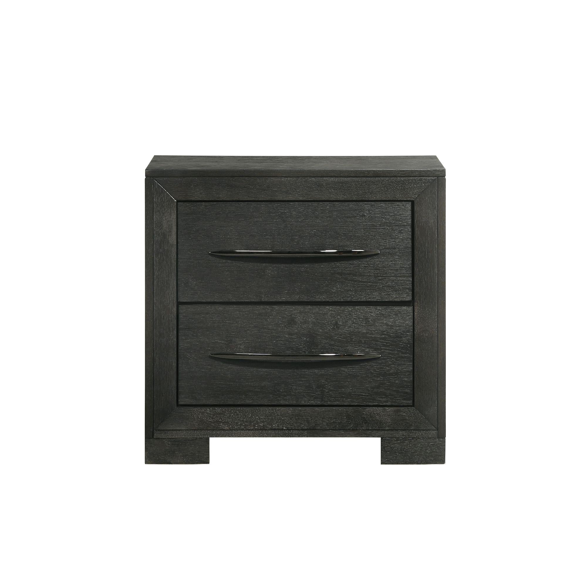 Elements International Allan B-3410-8-NS 2-Drawer Nightstand - Image 2