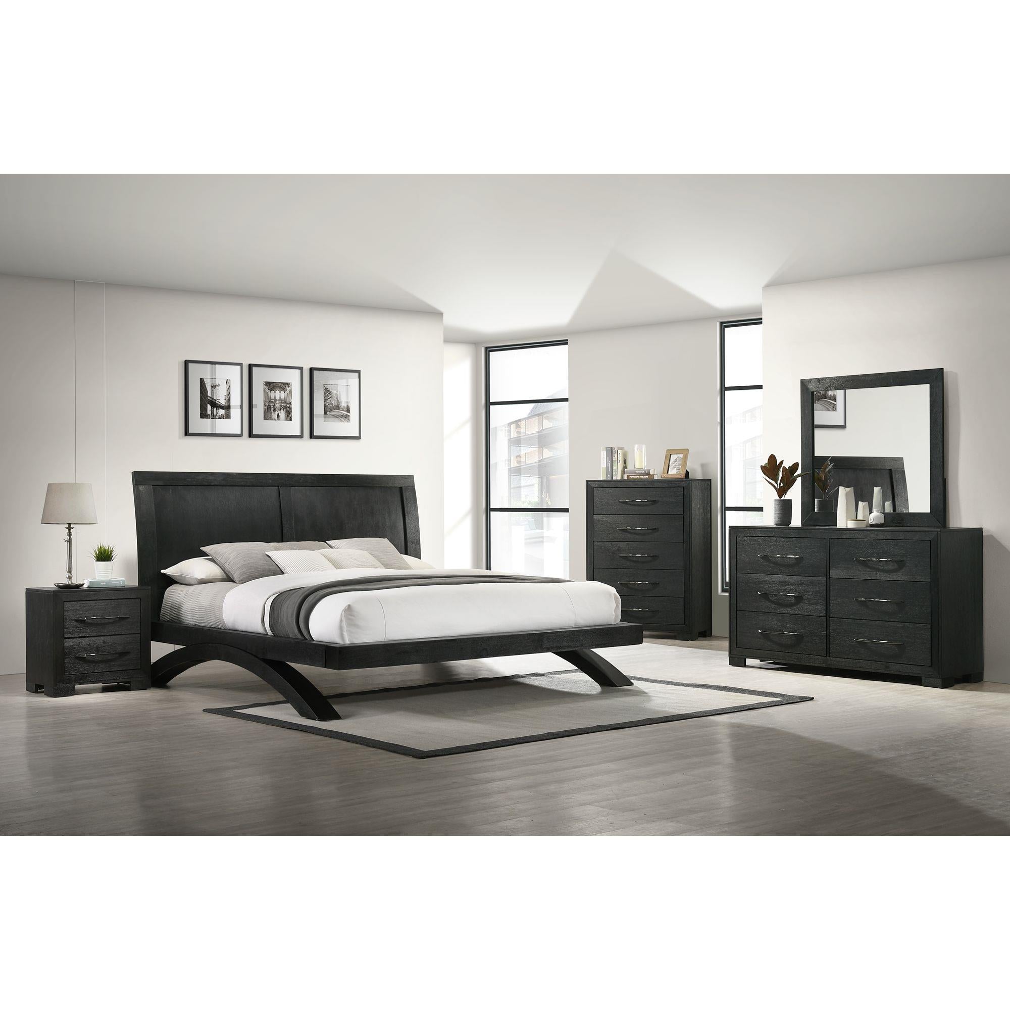 Elements International Allan B-3410-8-NS 2-Drawer Nightstand - Image 3
