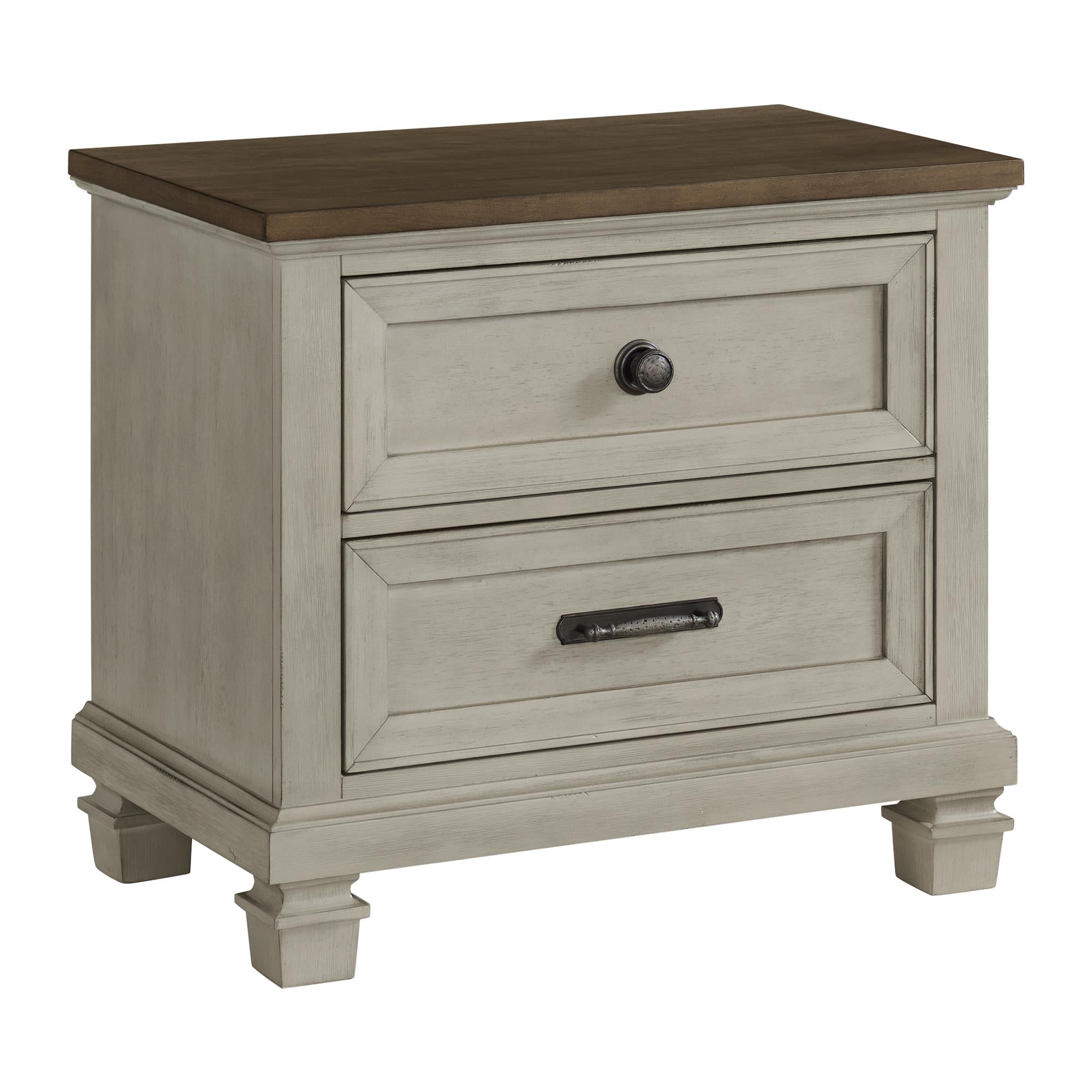 Elements International Farmington B-9890-7-NS 2-Drawer Nightstand