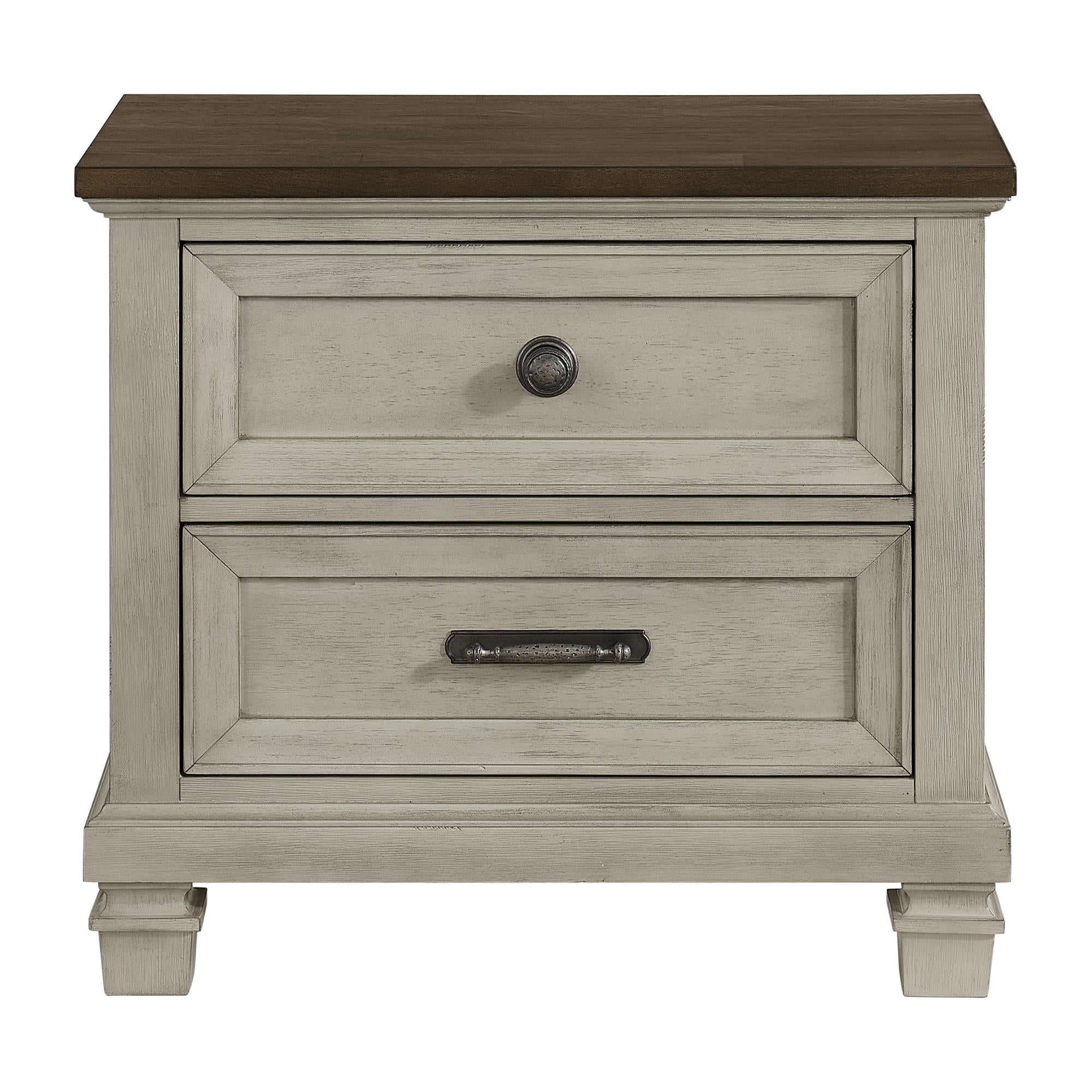 Elements International Farmington B-9890-7-NS 2-Drawer Nightstand - Image 2