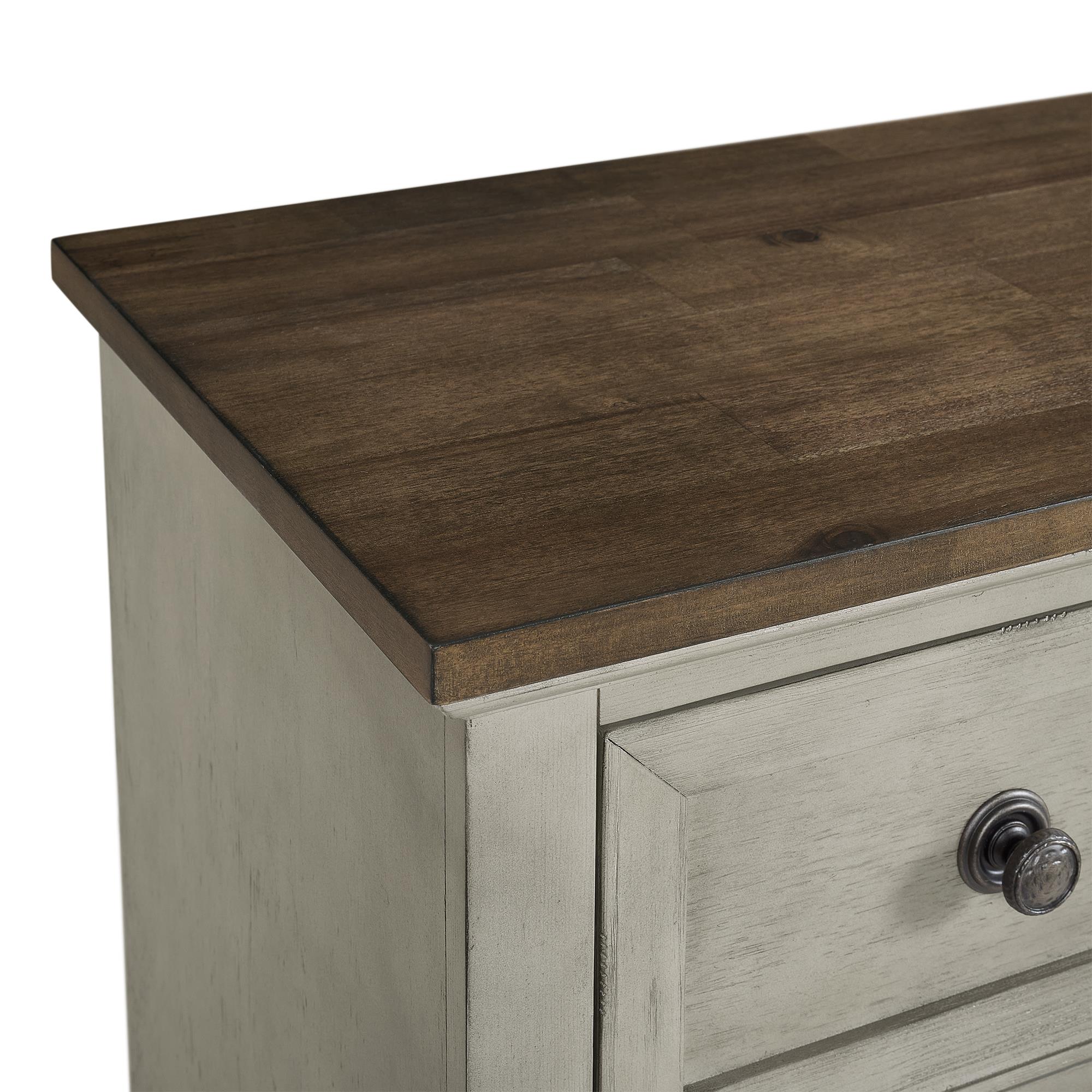 Elements International Farmington B-9890-7-NS 2-Drawer Nightstand - Image 3