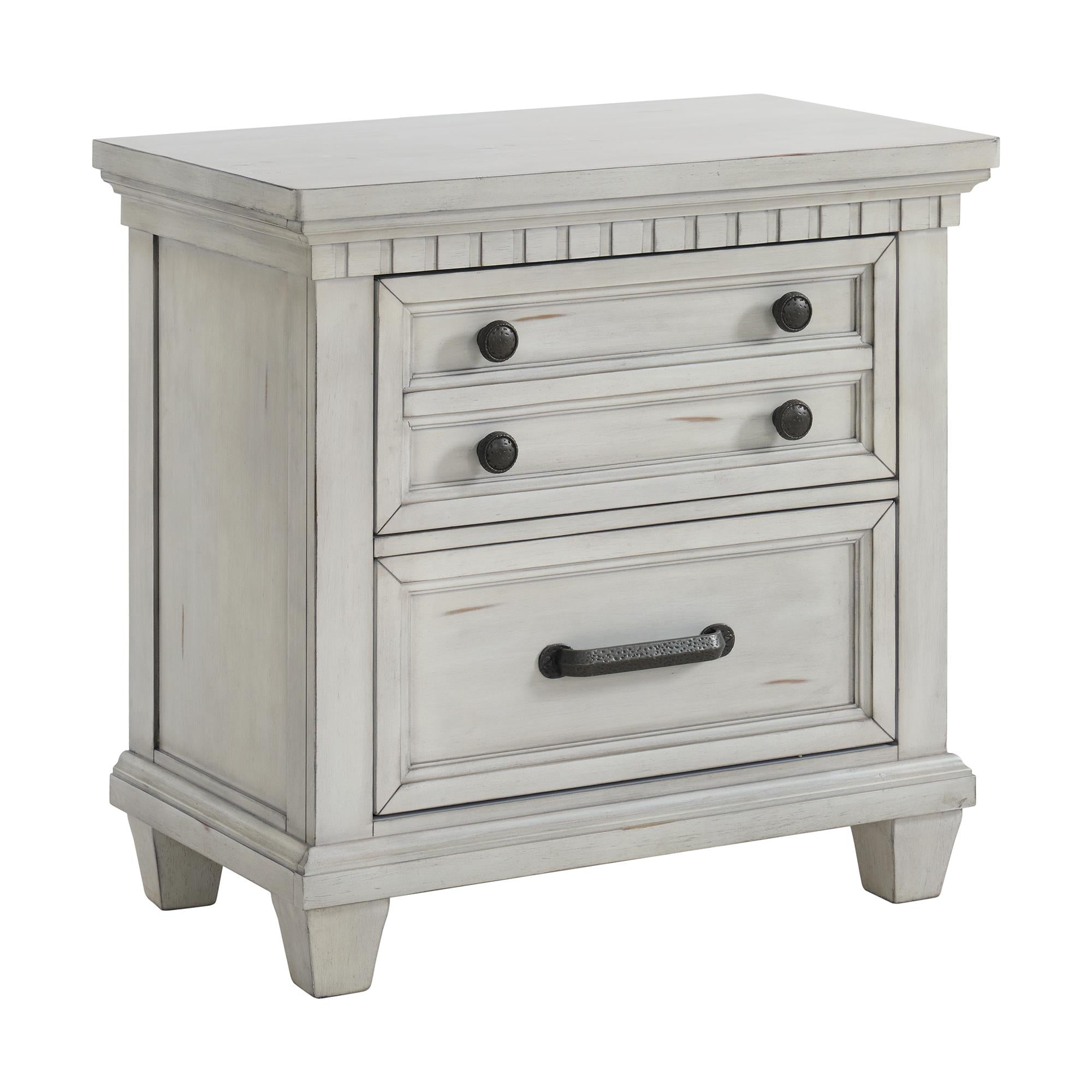 Elements International McCoy B-10530-7-NS 2-Drawer Nightstand - Image 1