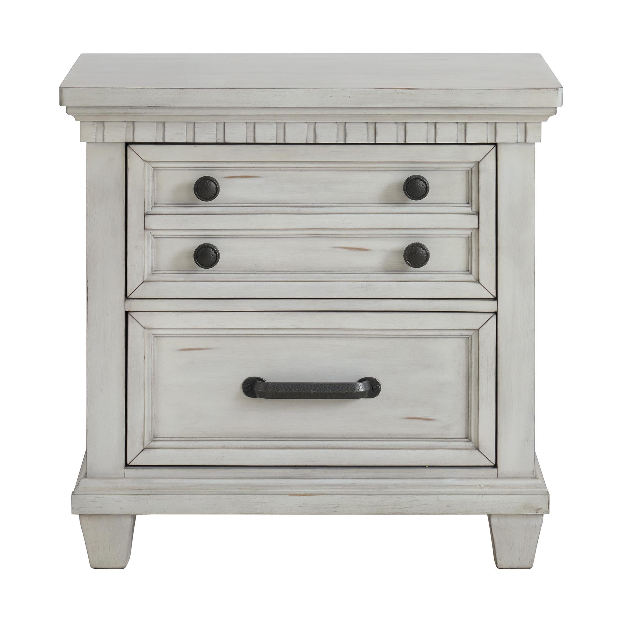 Elements International McCoy B-10530-7-NS 2-Drawer Nightstand - Image 2