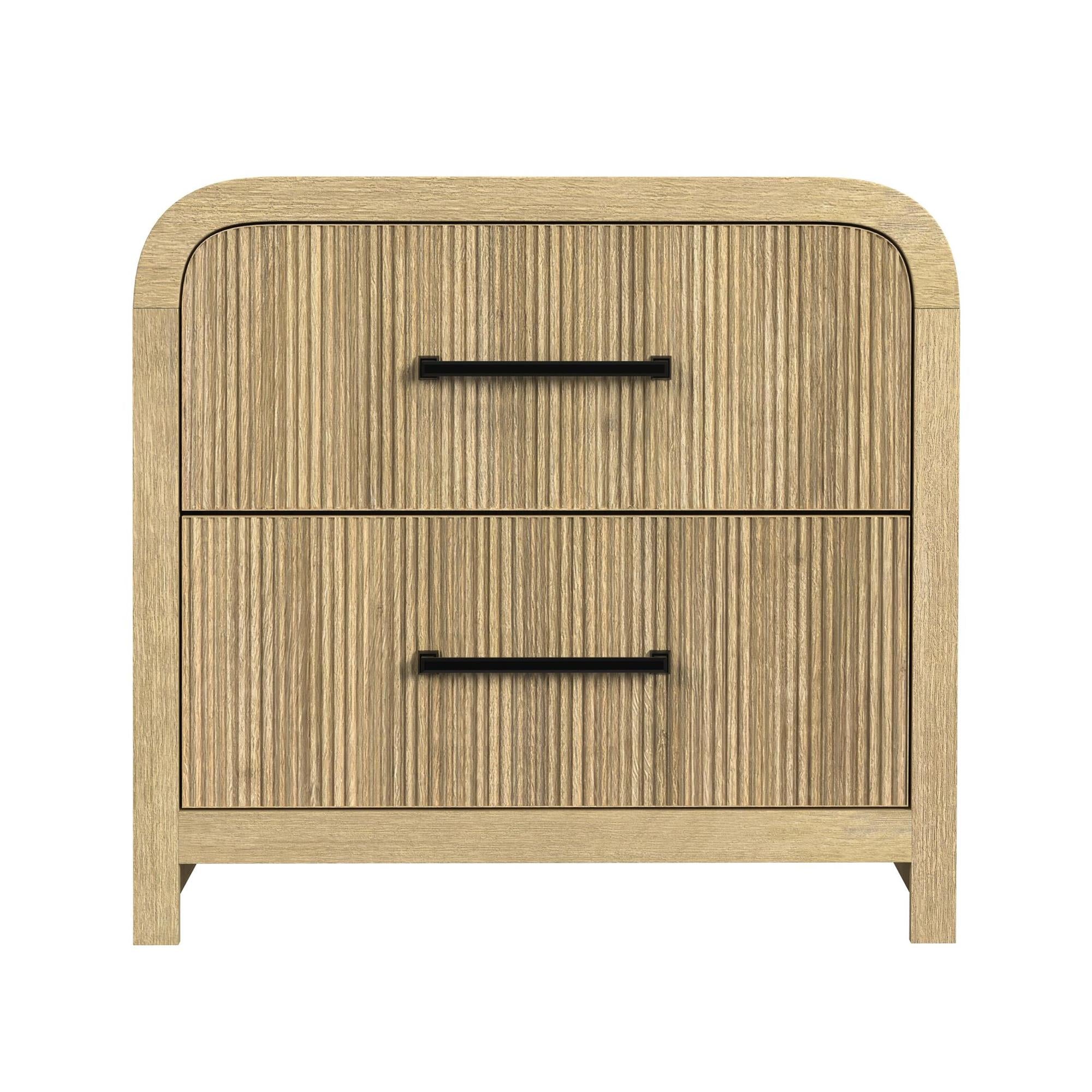 Elements International Ridgemont B-14440-6-NS2 2-Drawer Nightstand - Image 2