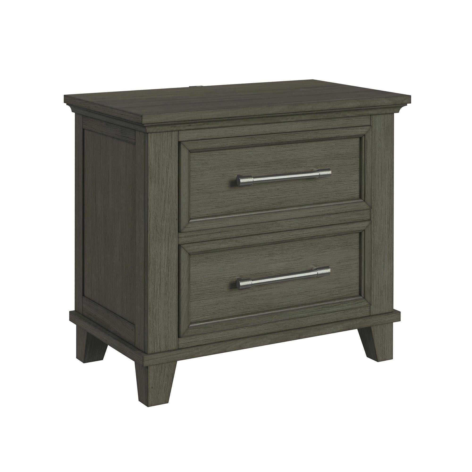 Elements International Canterbury B-13030-3-NS 2-Drawer Nightstand - Image 1