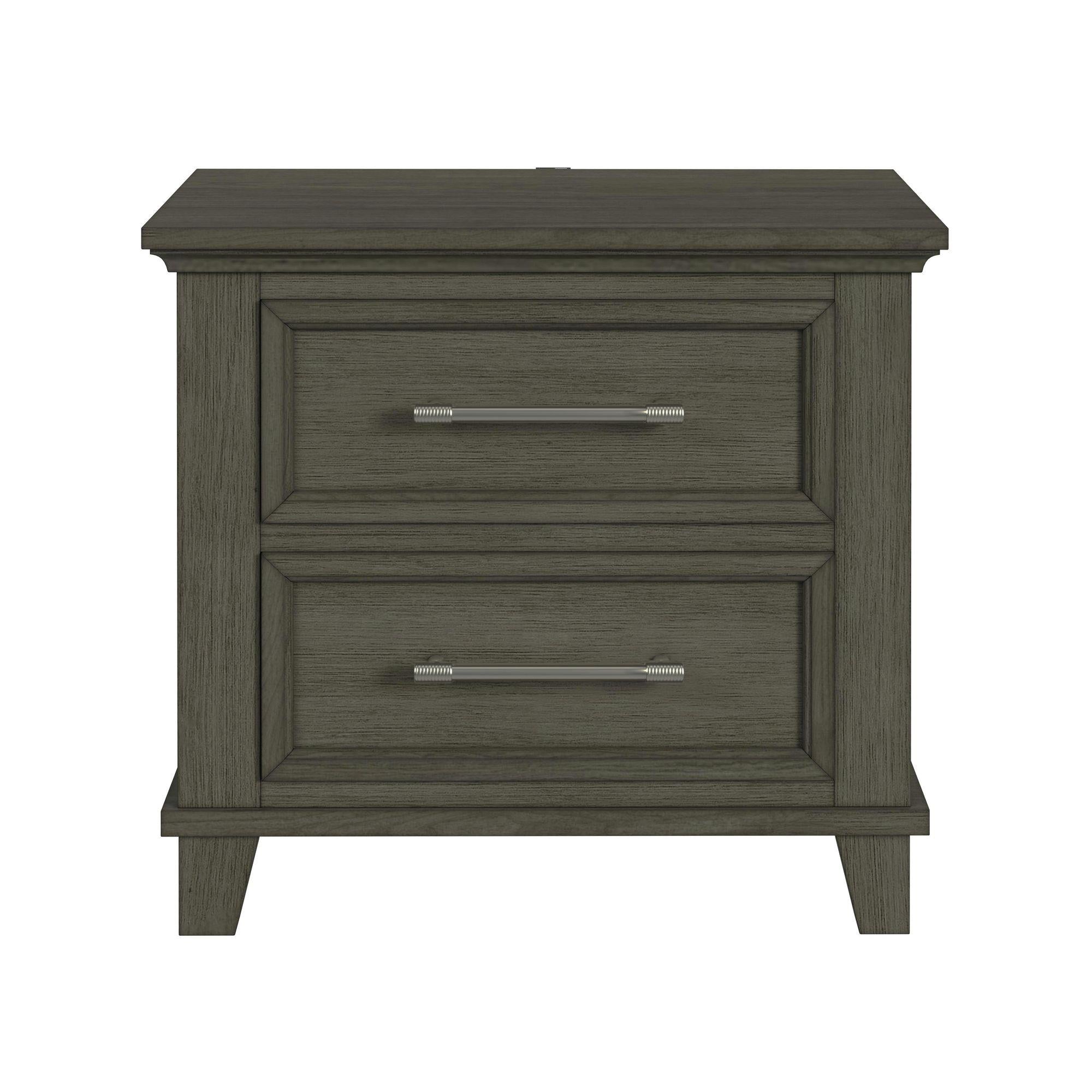 Elements International Canterbury B-13030-3-NS 2-Drawer Nightstand - Image 2