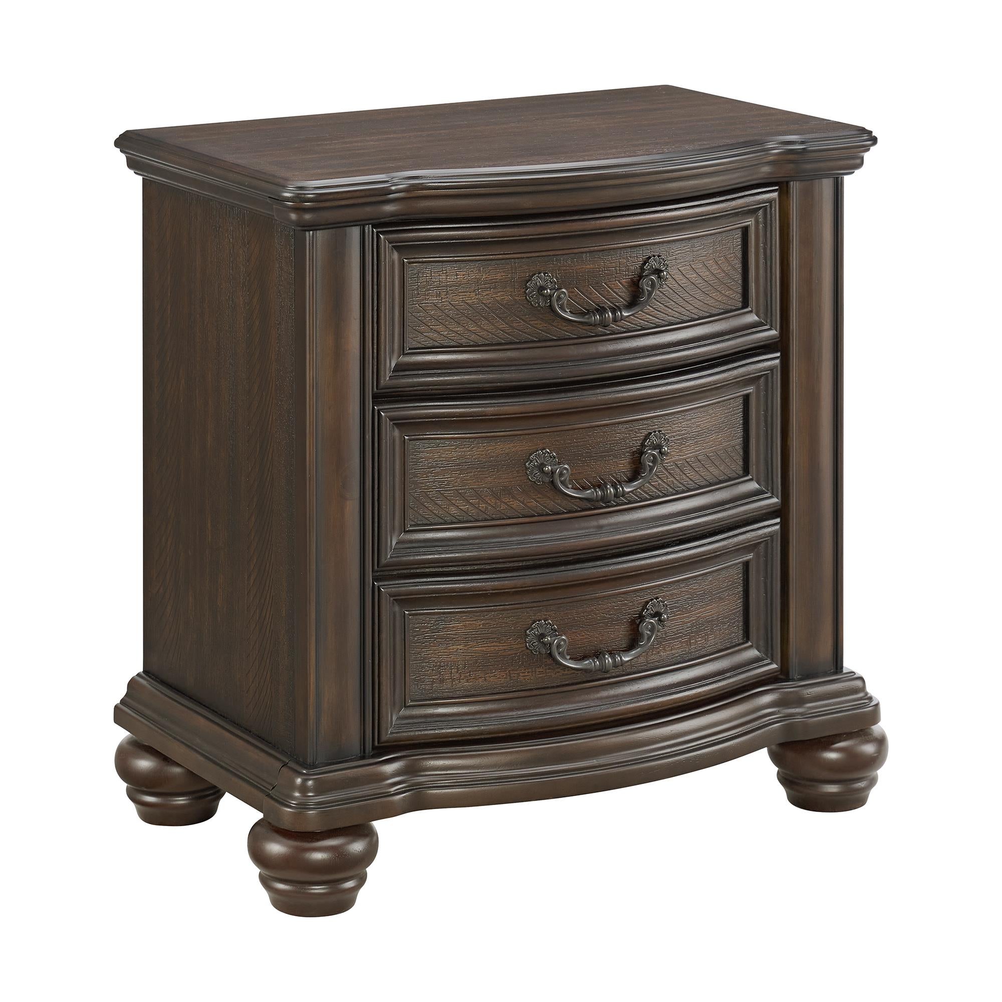 Elements International Brunswick B-13070-5-NS 2-Drawer Nightstand - Image 1
