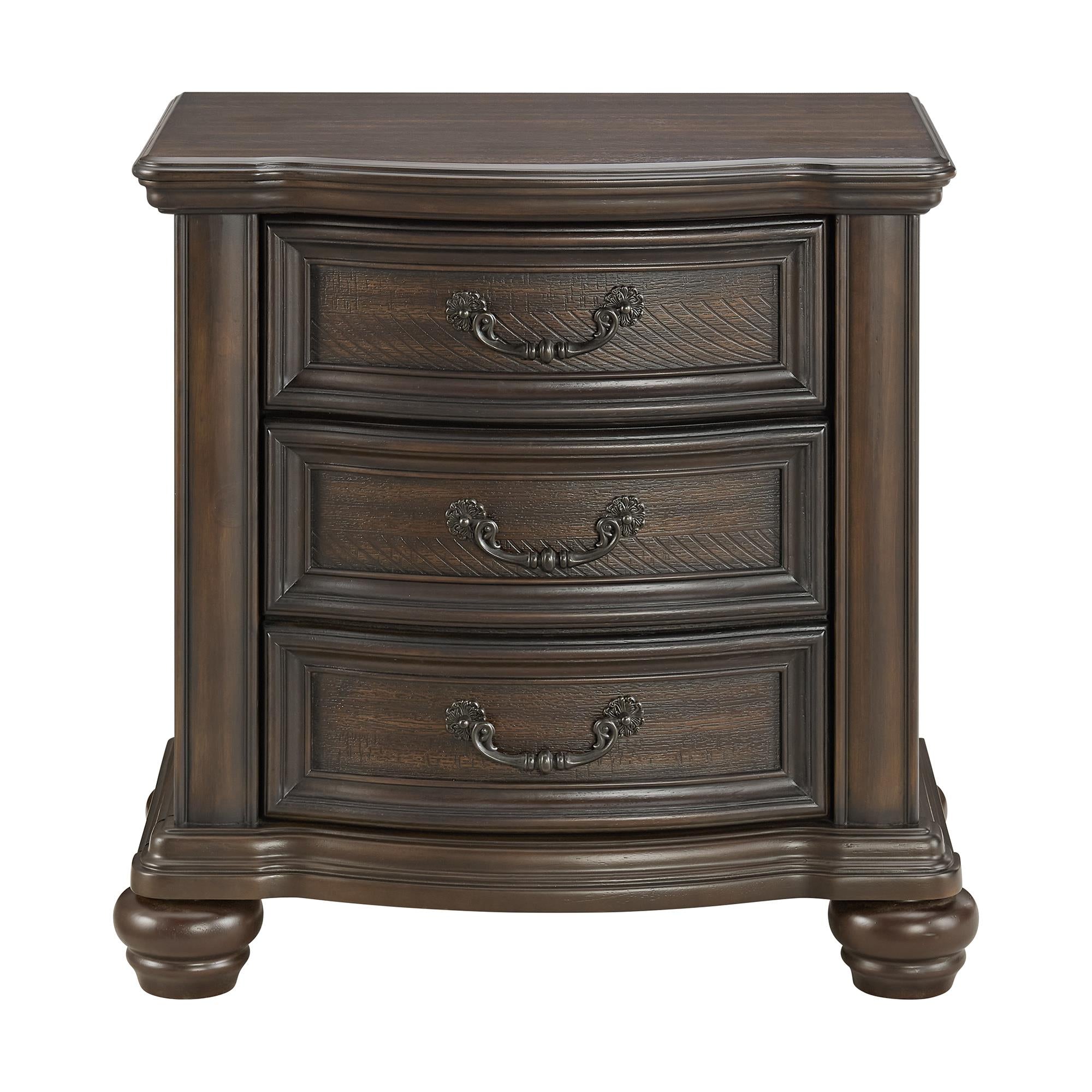 Elements International Brunswick B-13070-5-NS 2-Drawer Nightstand - Image 2