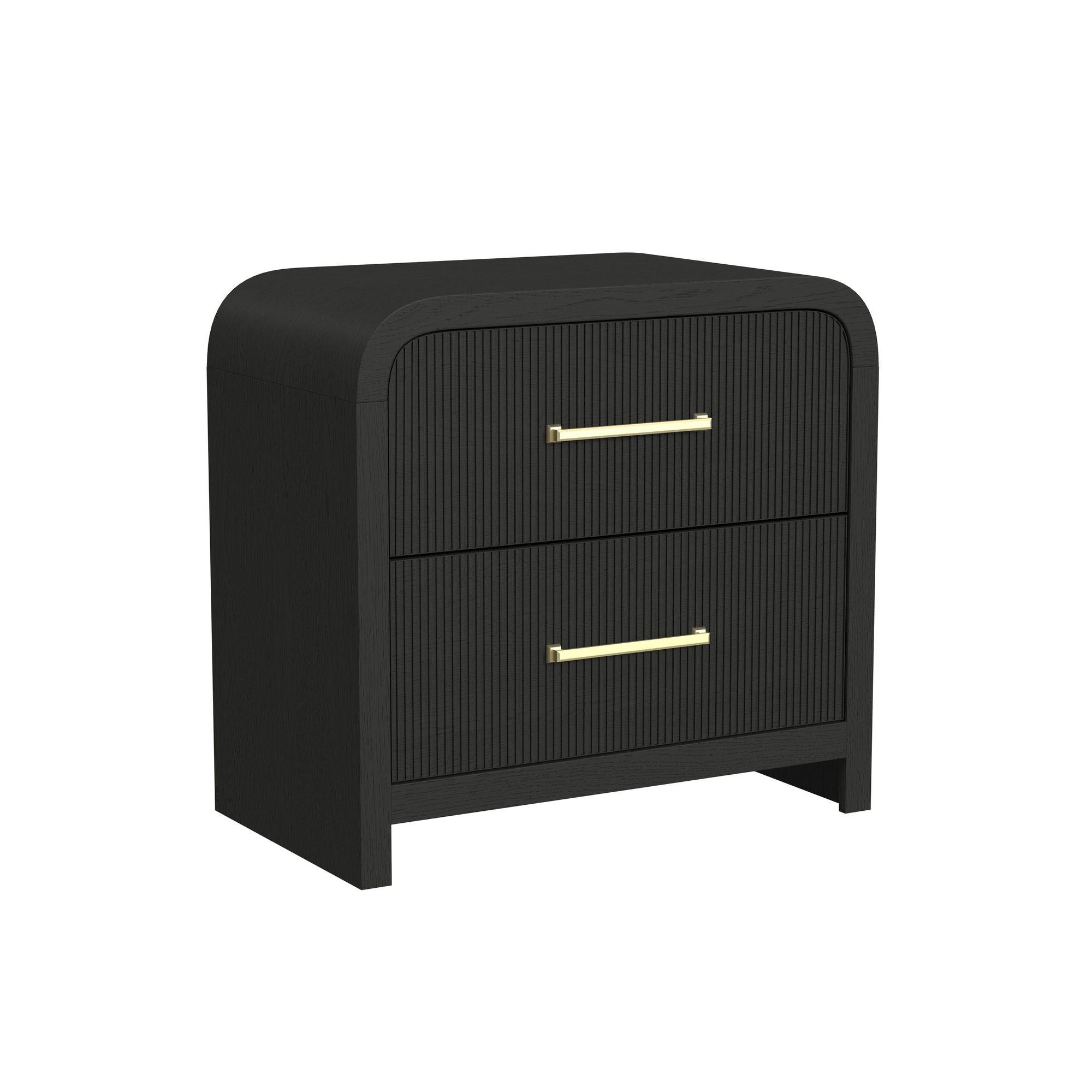 Elements International Ridgemont B-14440-8W-NS2 2-Drawer Nightstand - Image 1