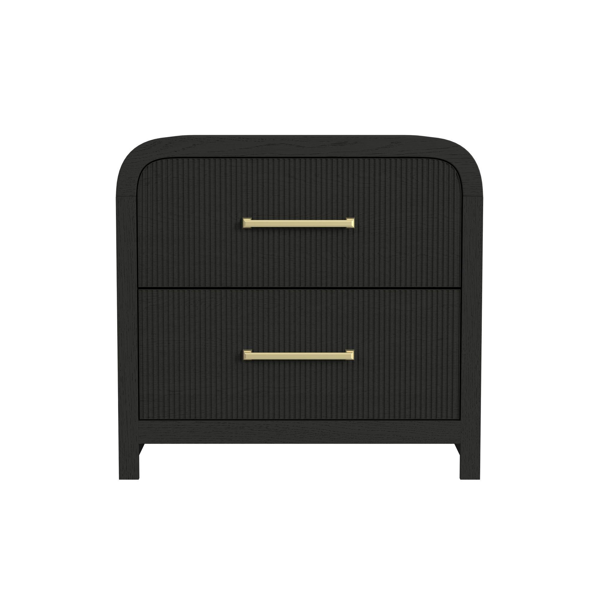 Elements International Ridgemont B-14440-8W-NS2 2-Drawer Nightstand - Image 2