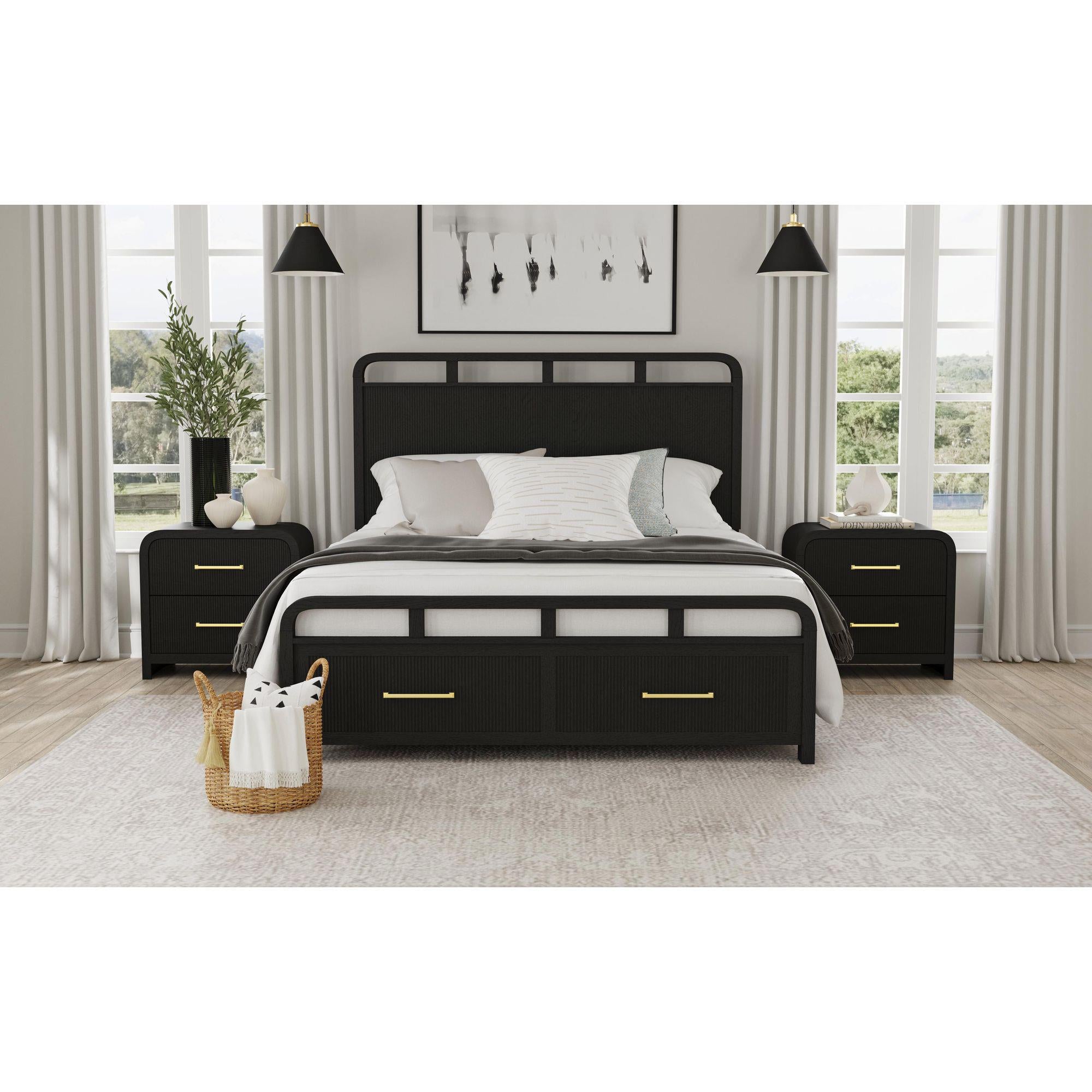 Elements International Ridgemont B-14440-8W-NS2 2-Drawer Nightstand - Image 3