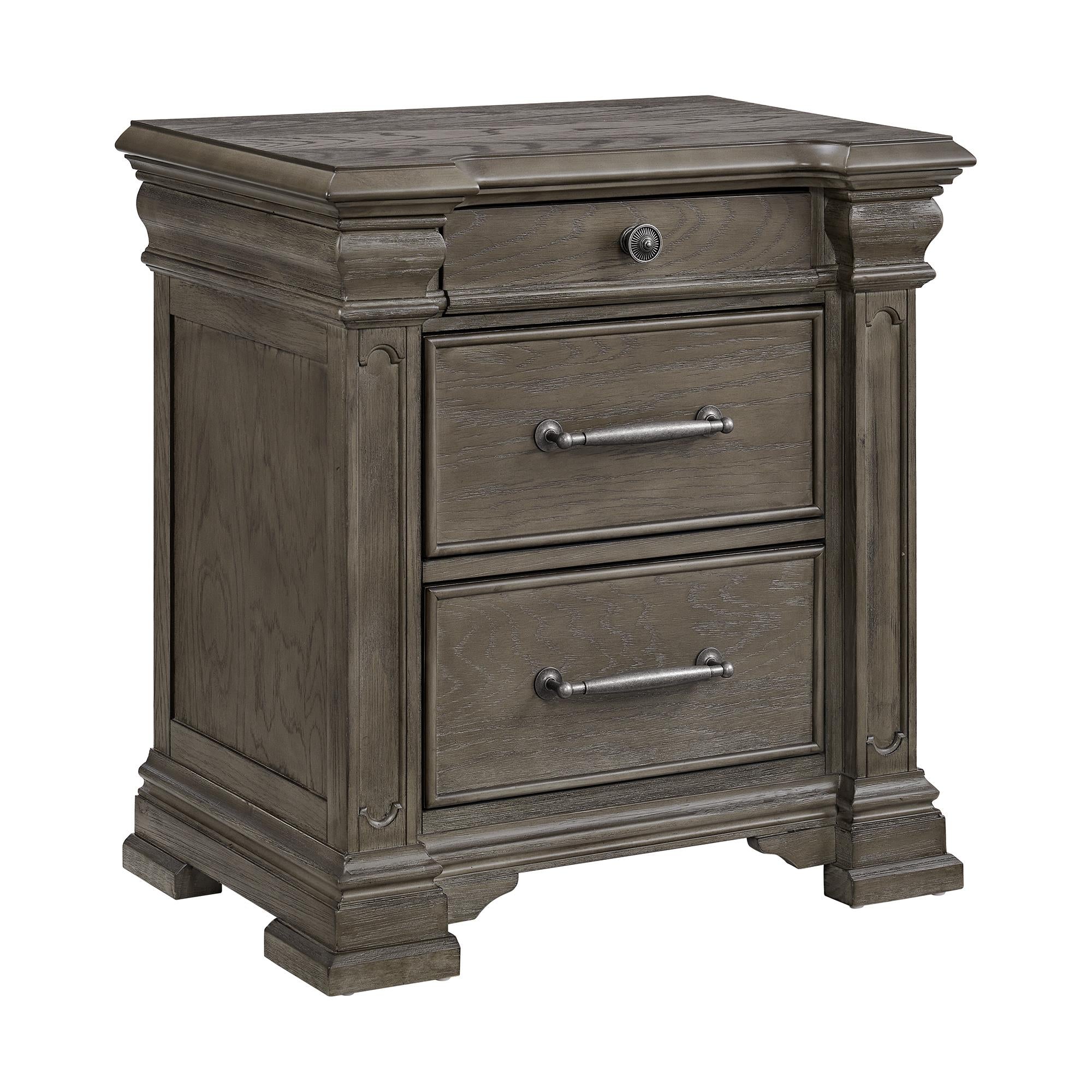 Elements International Kings Court B.10315.NS 3-Drawer Nightstand