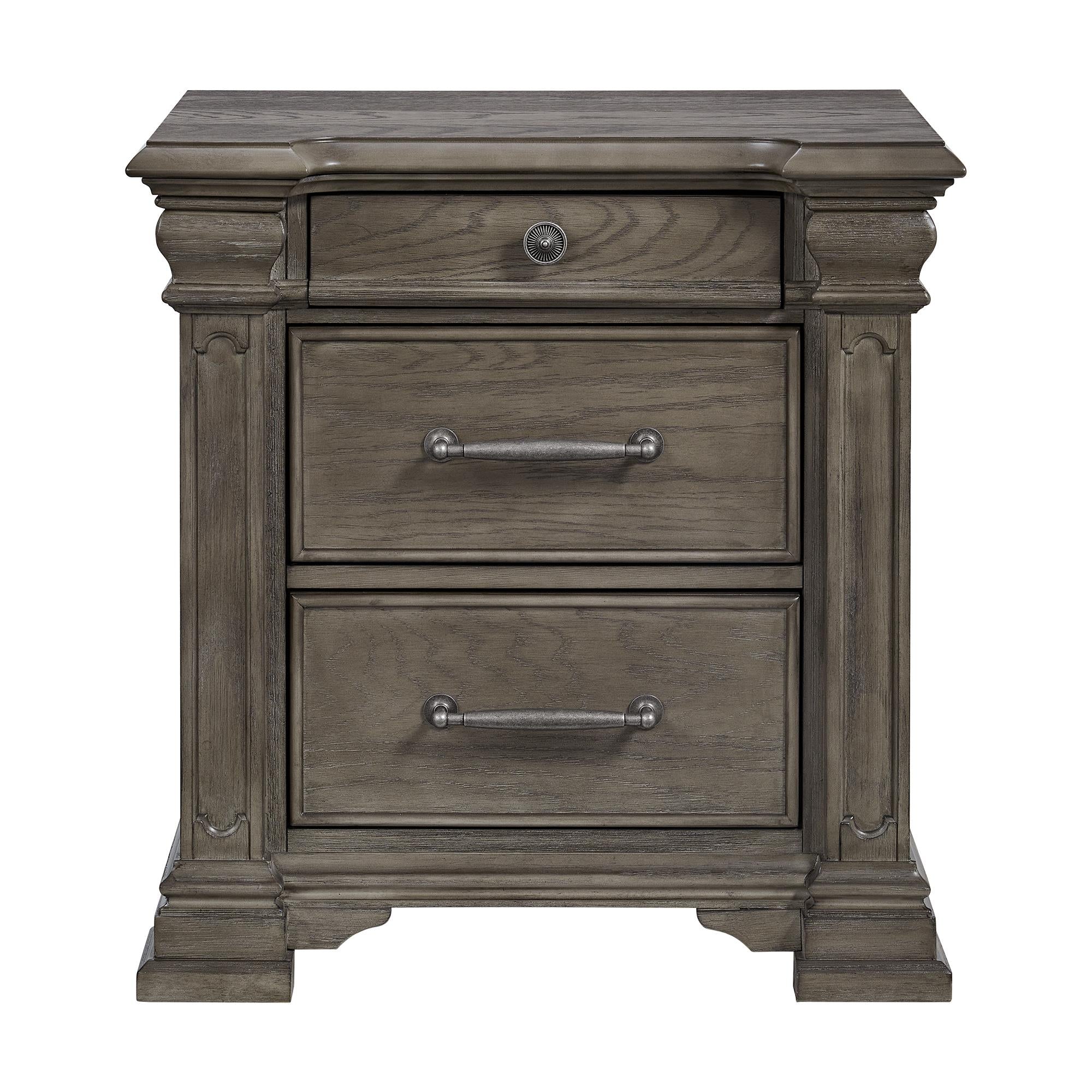 Elements International Kings Court B.10315.NS 3-Drawer Nightstand - Image 2