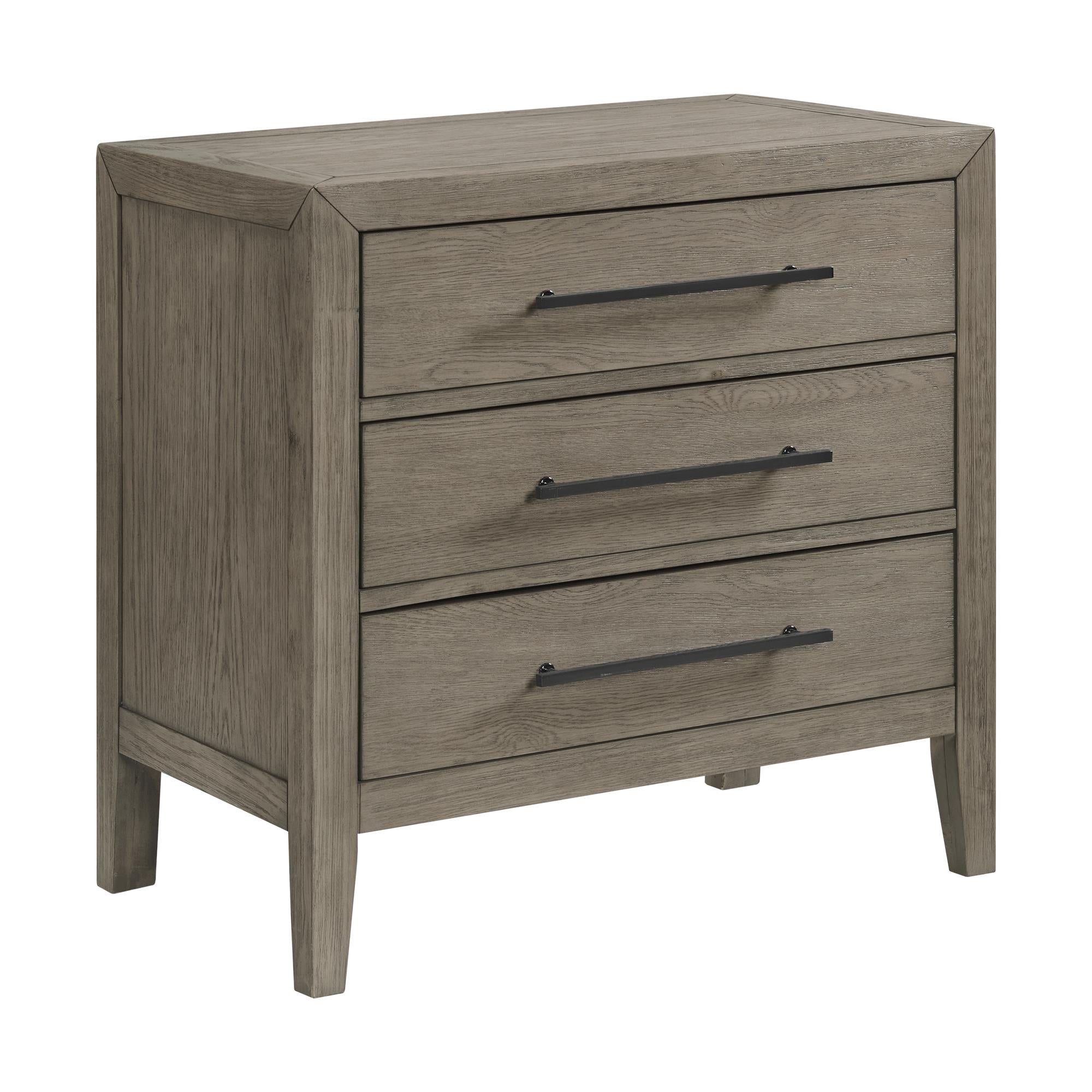Elements International Versailles Contemporary B-3690-3-NS 3-Drawer Nightstand - Image 1