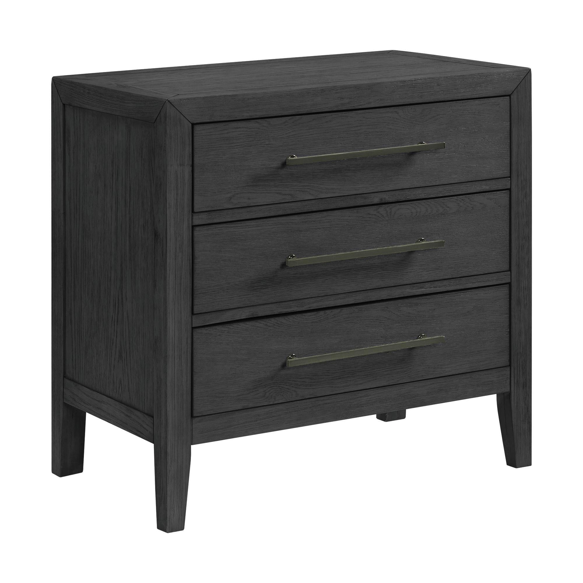 Elements International Versailles Contemporary B-3690-8-NS 3-Drawer Nightstand - Image 1