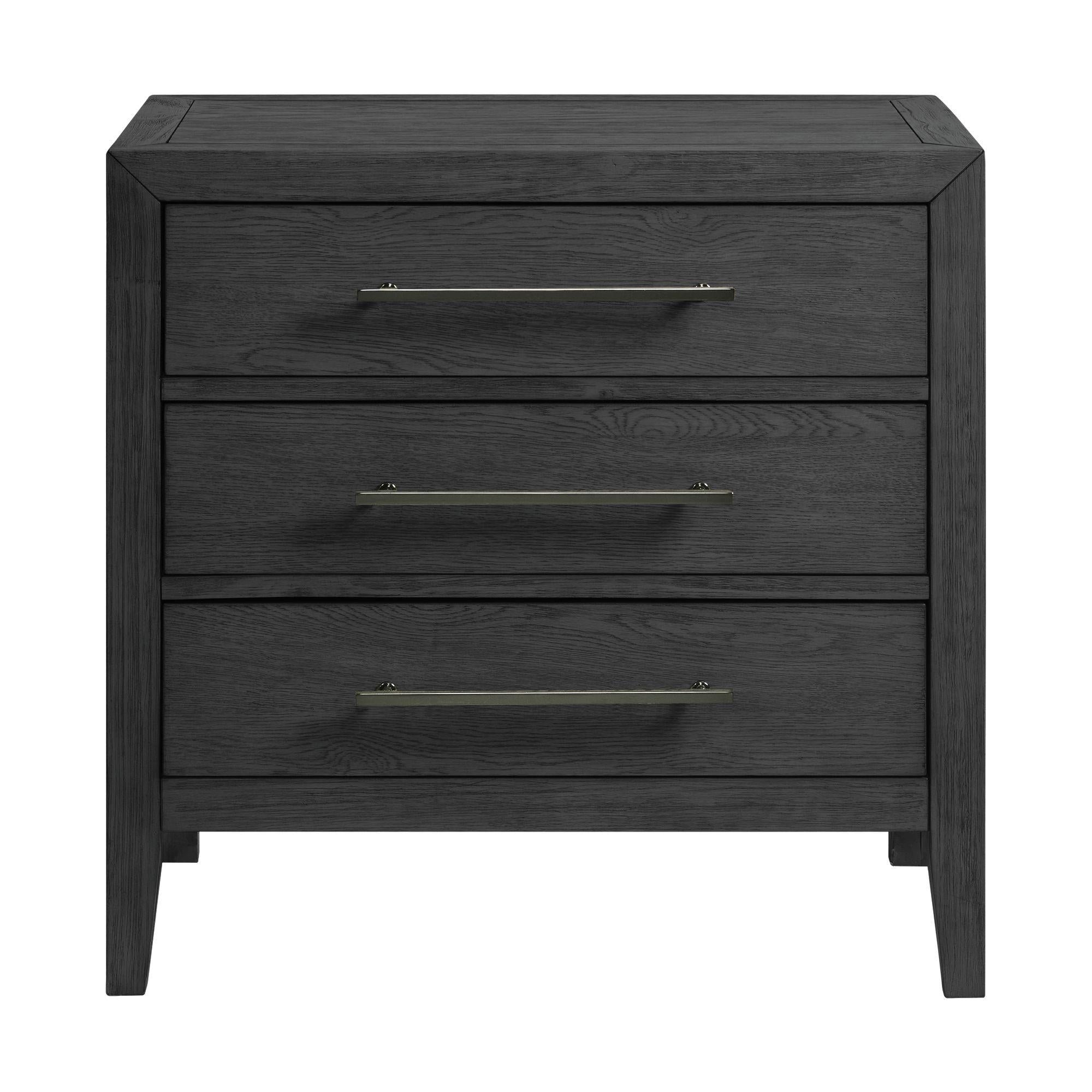 Elements International Versailles Contemporary B-3690-8-NS 3-Drawer Nightstand - Image 2