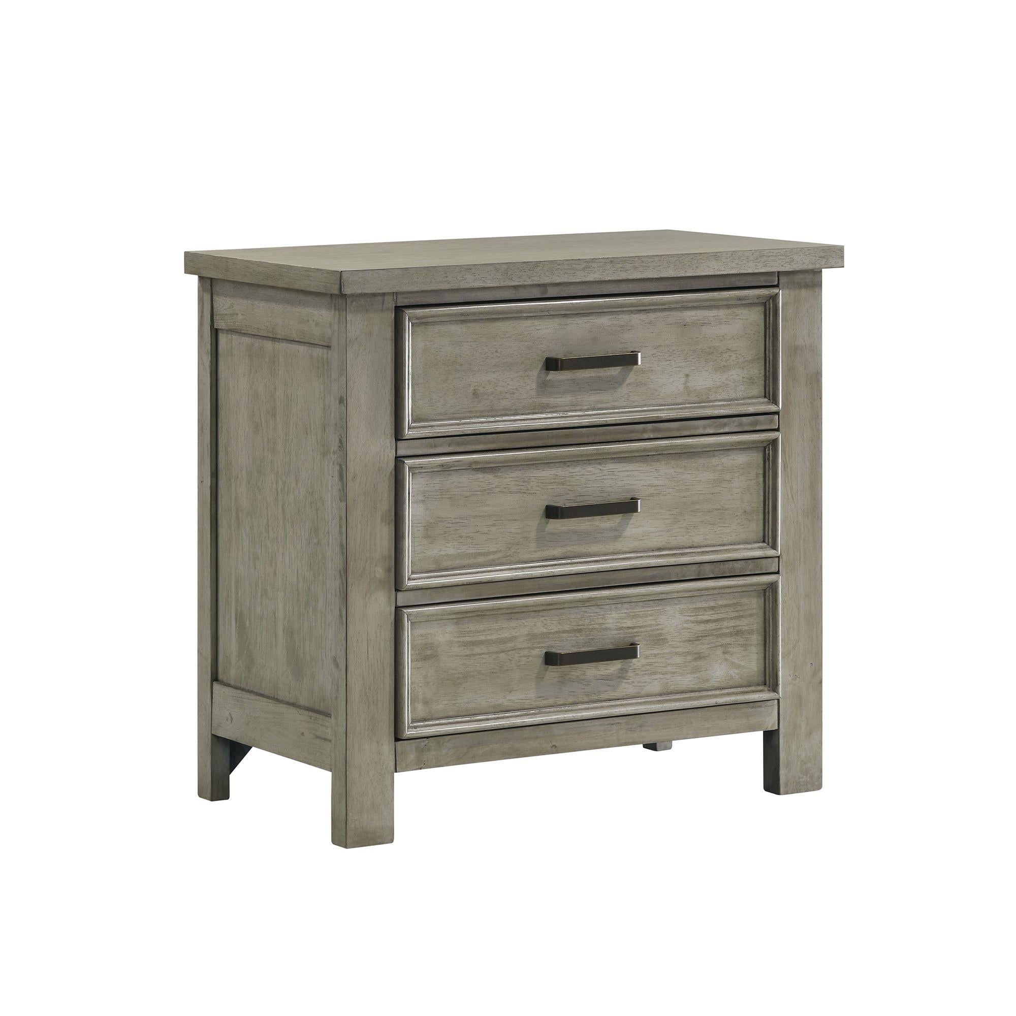 Elements International Sullivan SV300NS 3-Drawer Nightstand