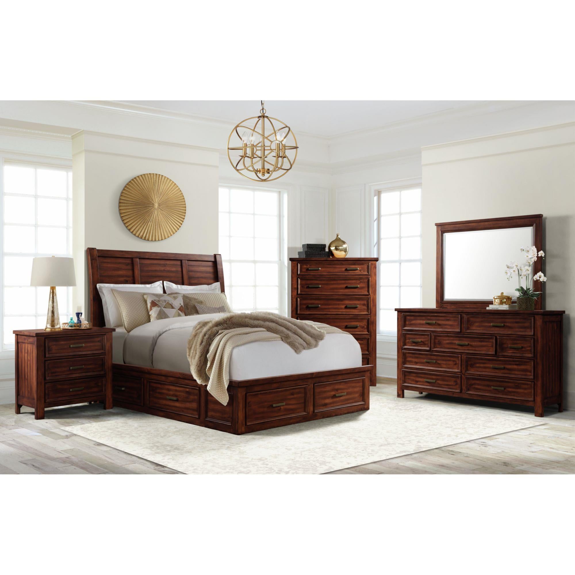 Elements International Sullivan SV600NS 3-Drawer Nightstand - Image 3
