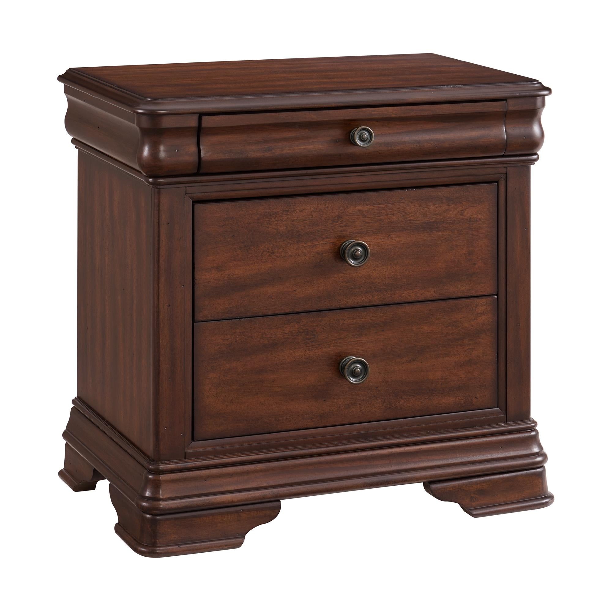 Elements International Phillipe B-5210-5-NS 3-Drawer Nightstand - Image 1