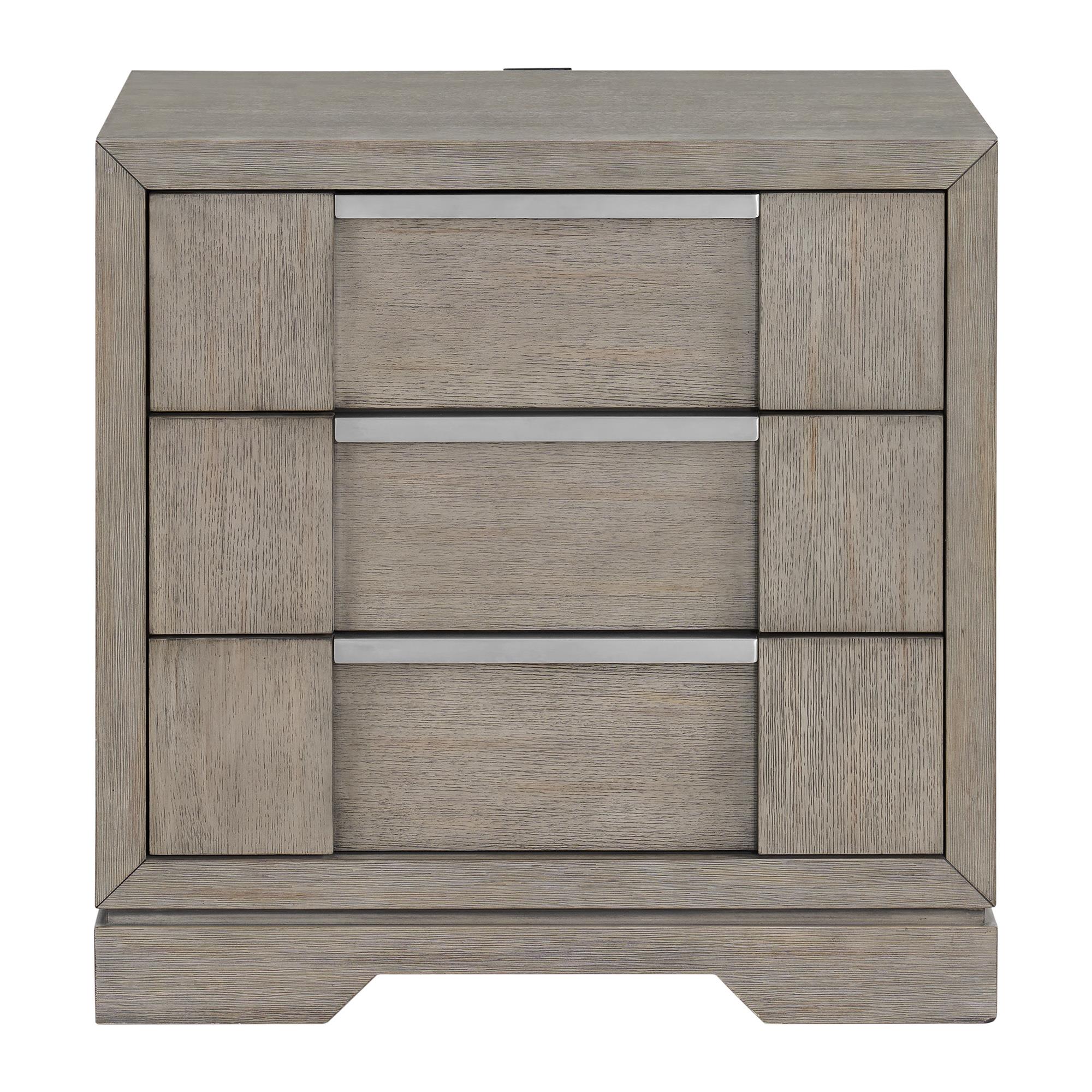 Elements International Kelis B-9770-3-NS 3-Drawer Nightstand - Image 2