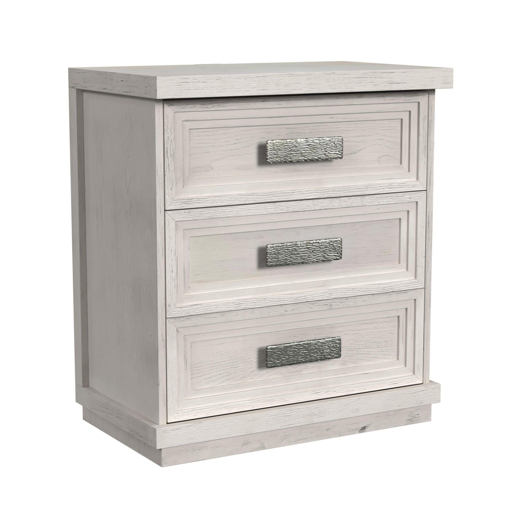Elements International Avalanche B-11600-7-NS 3-Drawer Nightstand - Image 1