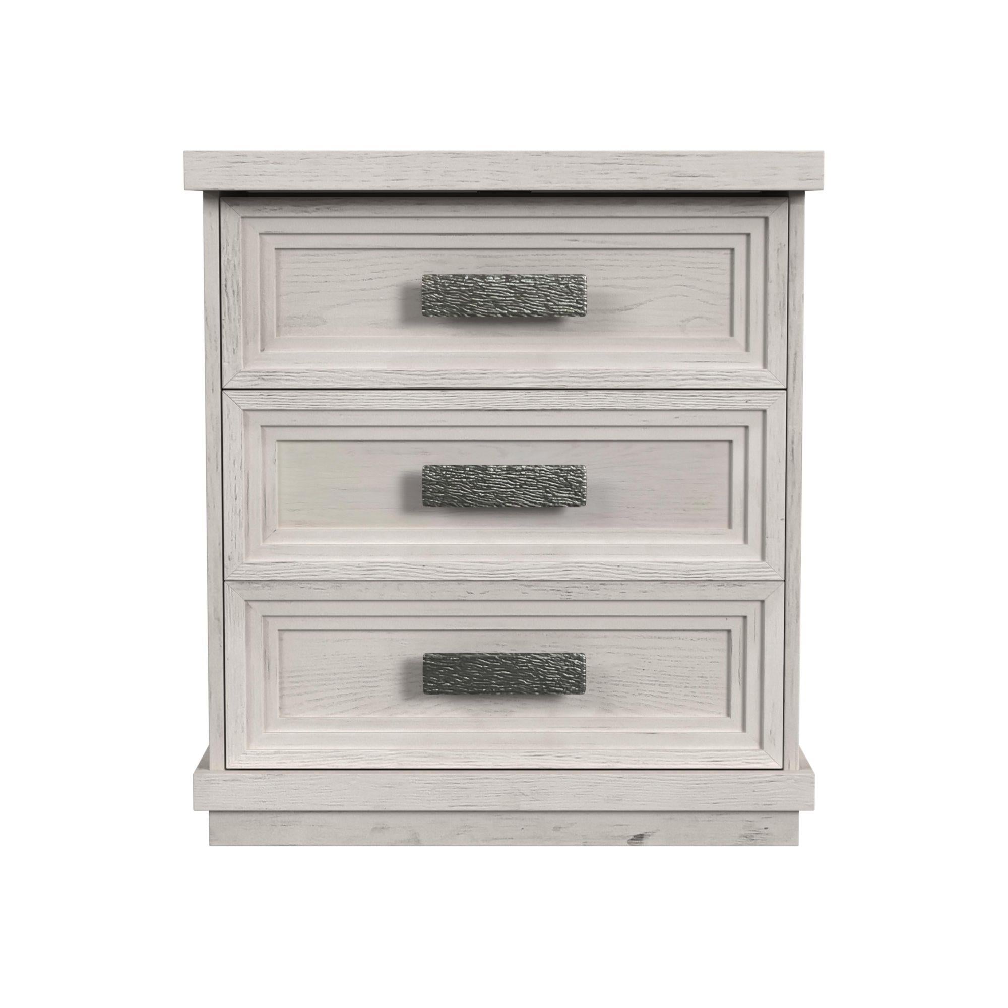 Elements International Avalanche B-11600-7-NS 3-Drawer Nightstand - Image 2