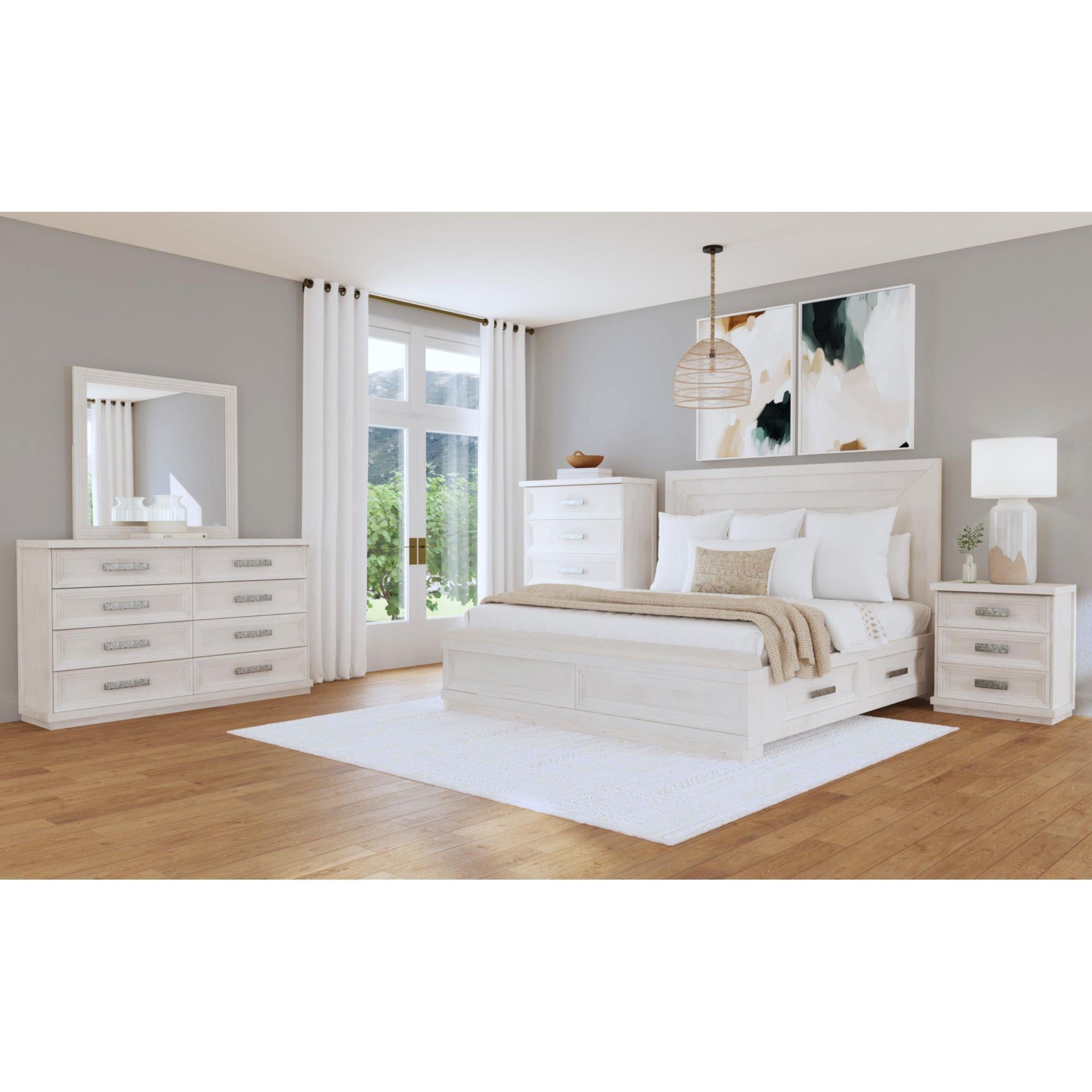 Elements International Avalanche B-11600-7-NS 3-Drawer Nightstand - Image 3