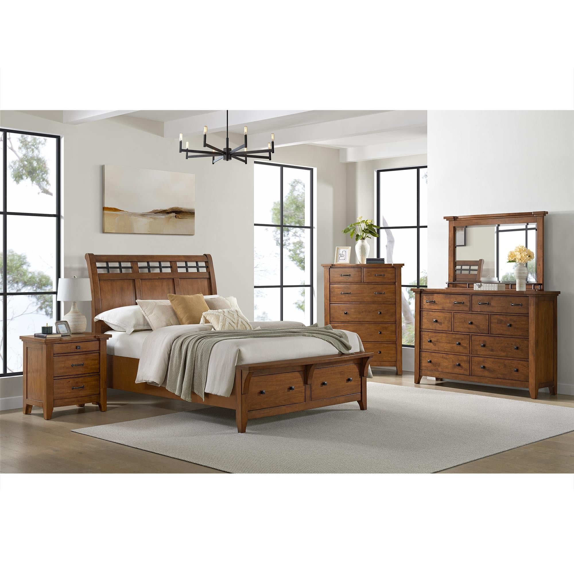 Elements International Gage B-15580-5-NS 3-Drawer Nightstand - Image 3