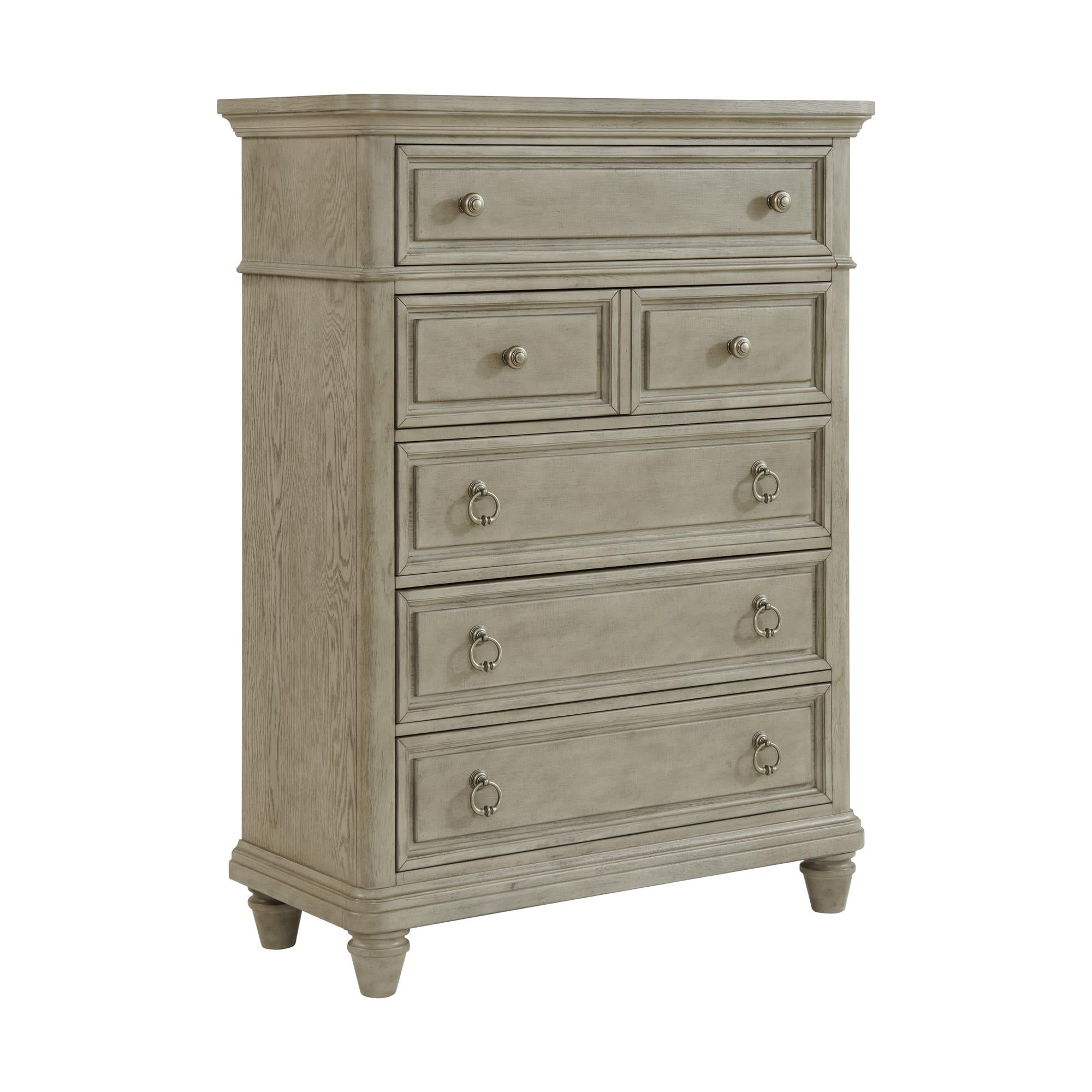 Elements International Whit-Ash B-11360-3-CH1 5-Drawer Chest - Image 1