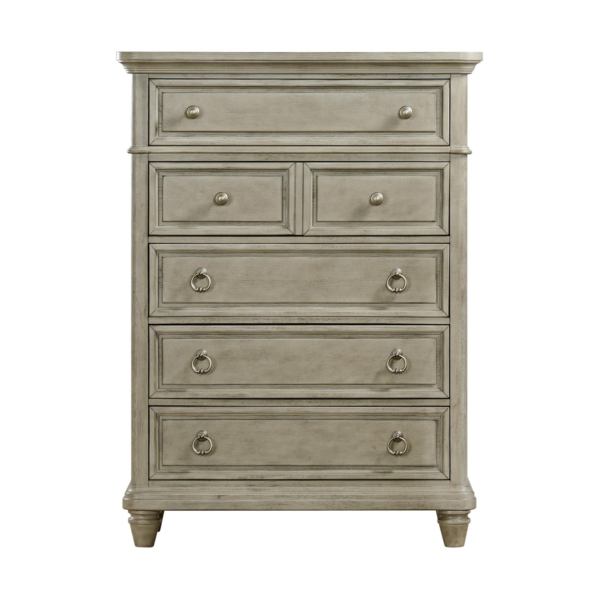 Elements International Whit-Ash B-11360-3-CH1 5-Drawer Chest - Image 2