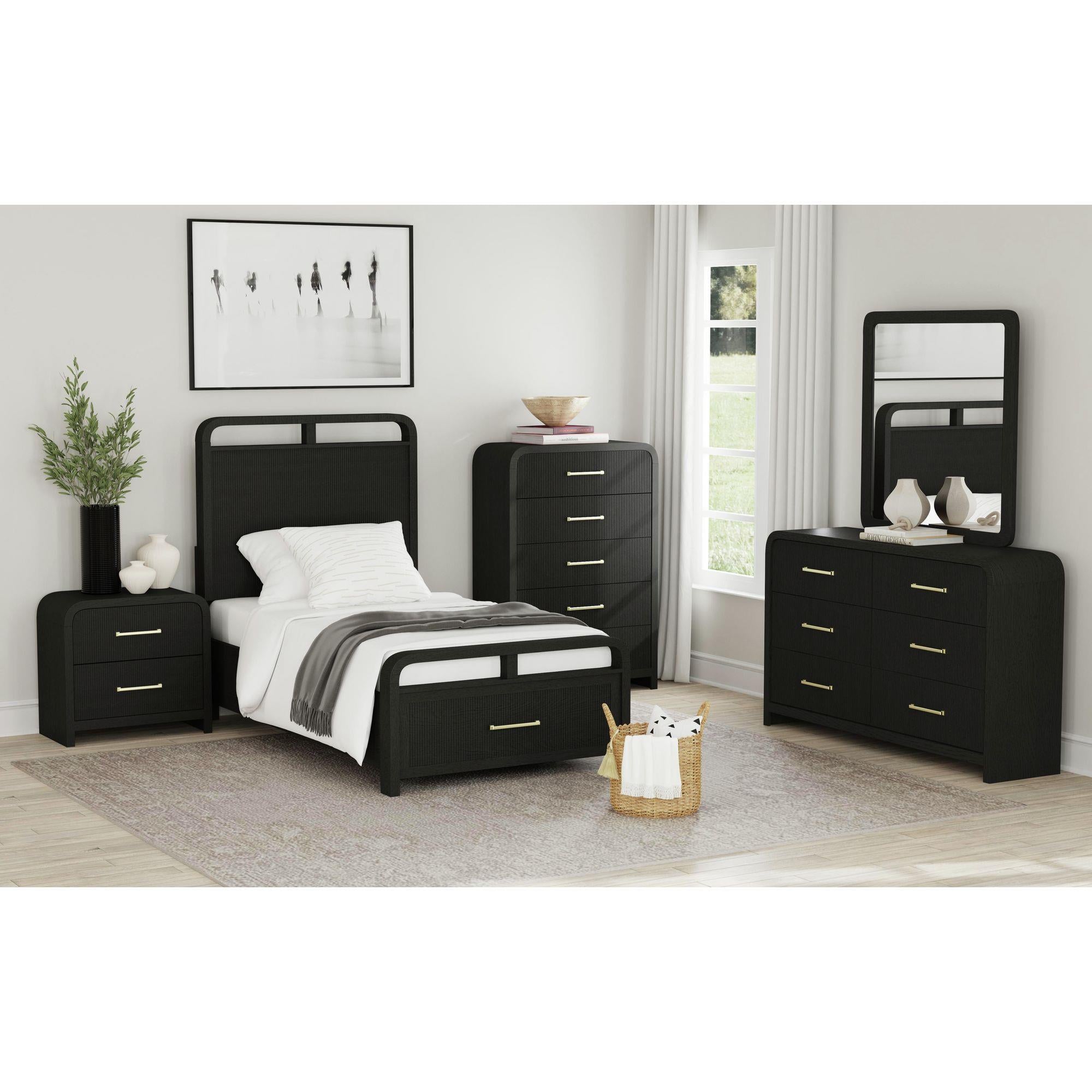 Elements International Ridgemont B-14440-8W-CH 5-Drawer Chest - Image 3