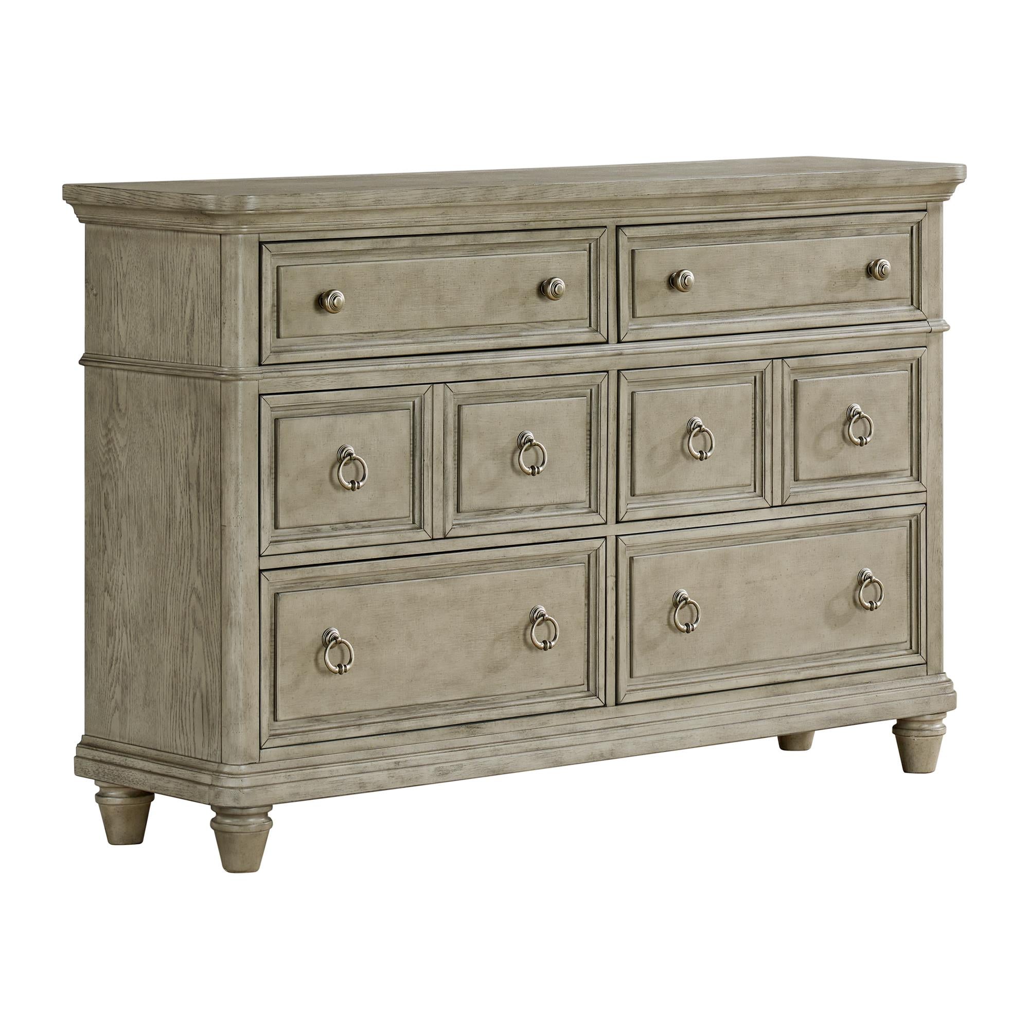 Elements International Whit-Ash B-11360-3-DR 6-Drawer Dresser - Image 1