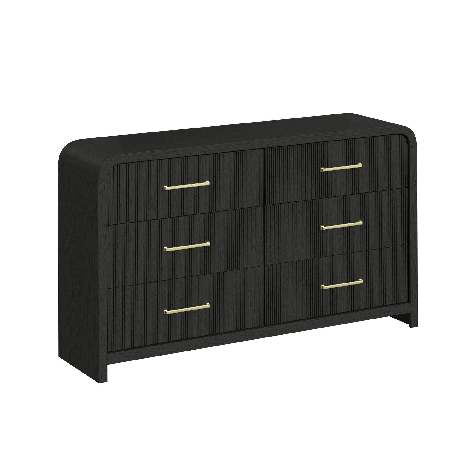 Elements International Ridgemont B-14440-8W-DR 6-Drawer Dresser - Image 1