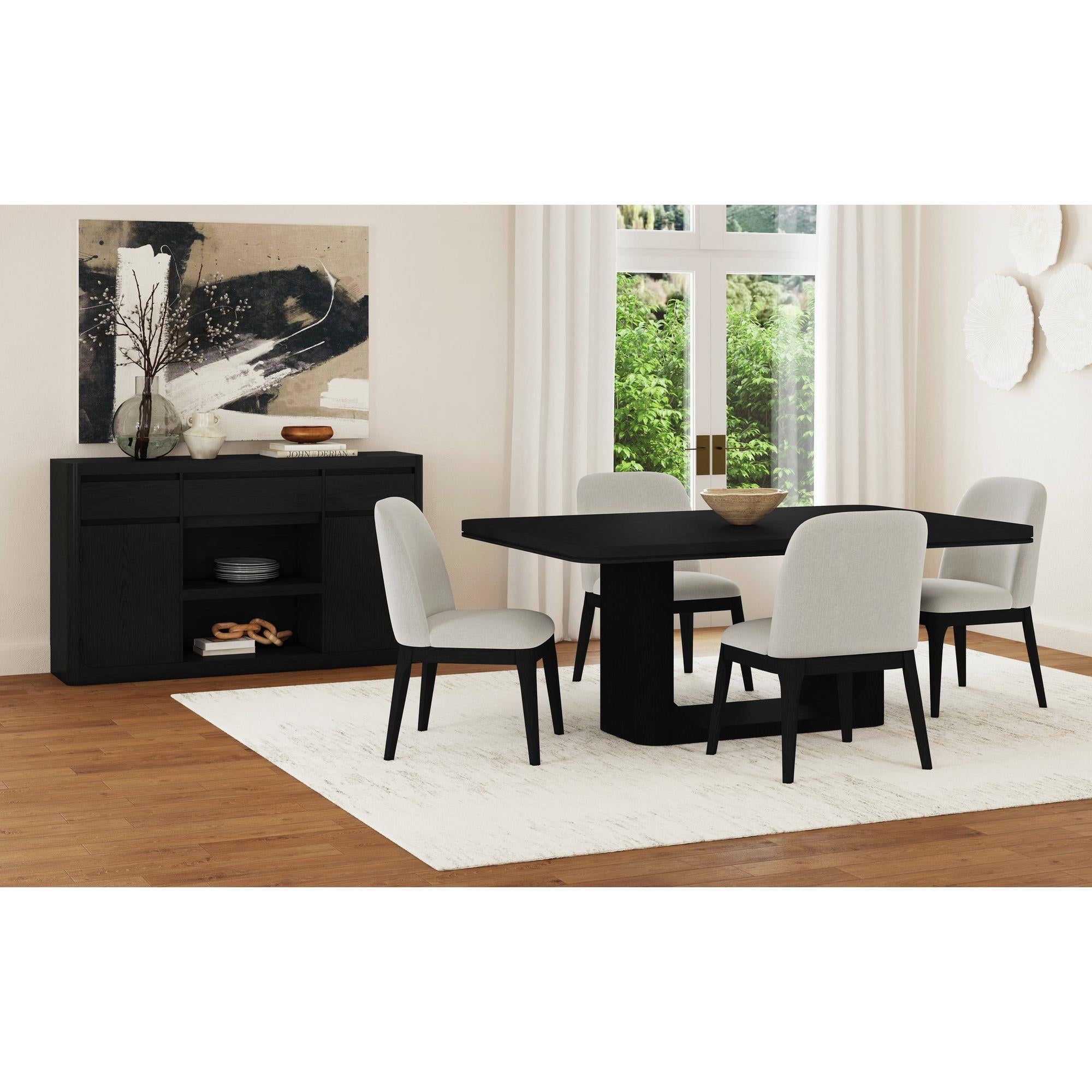 Elements International Rosalie D-16860-8-DT 72" Rectangular Dining Table - Image 3