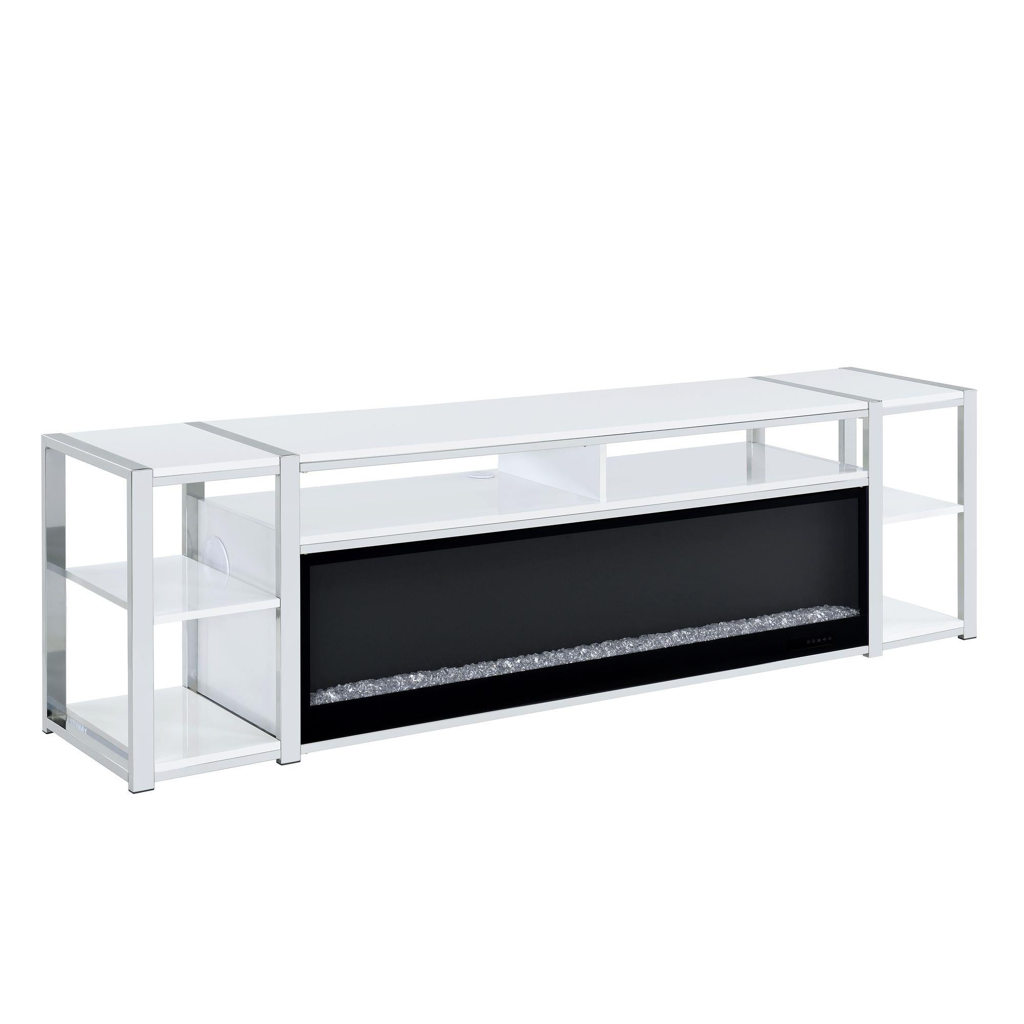 Elements International Midway LA-17270-7-FP 80″ Tv Console