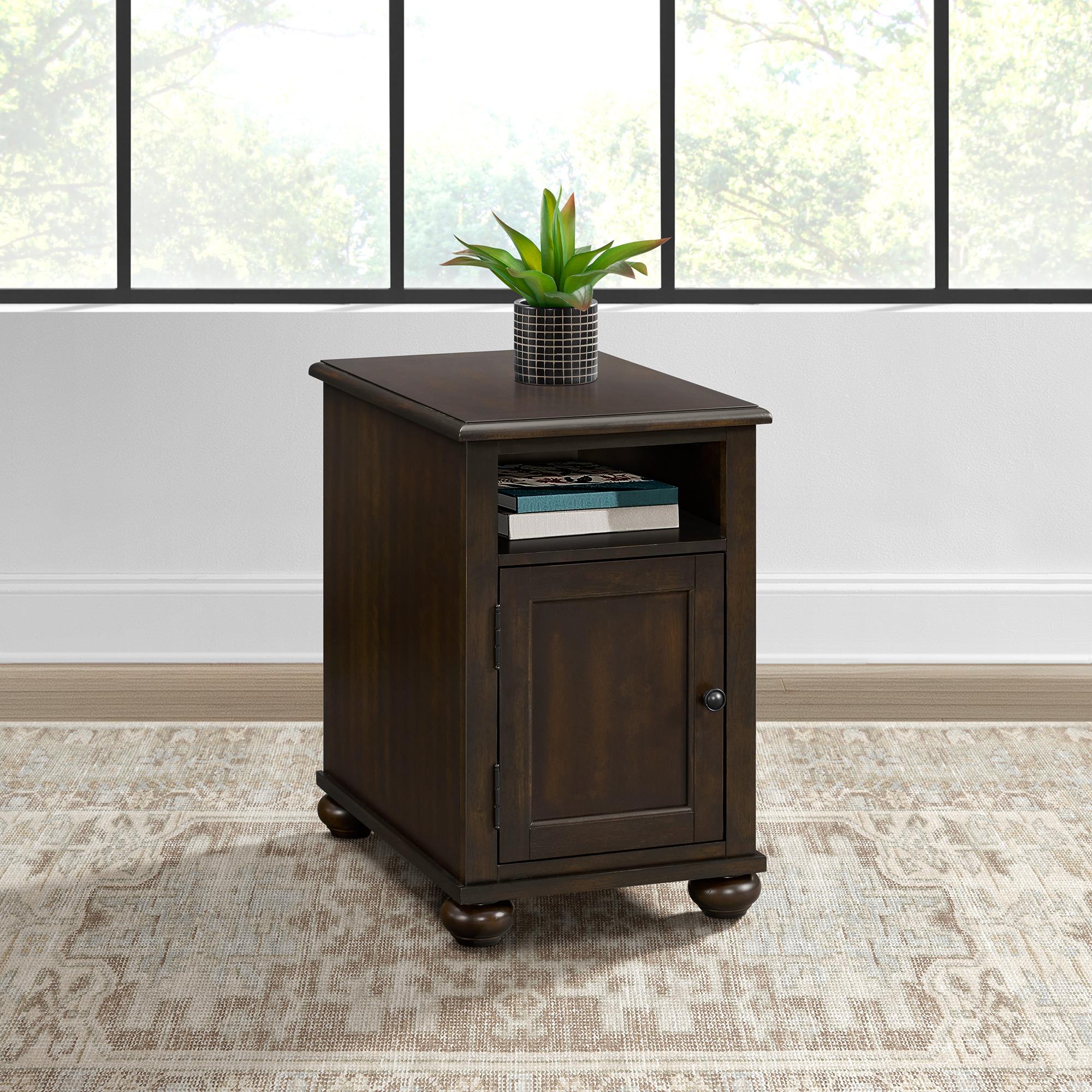 Elements International Wagner T-15740-5-CST Chairside Table - Image 3