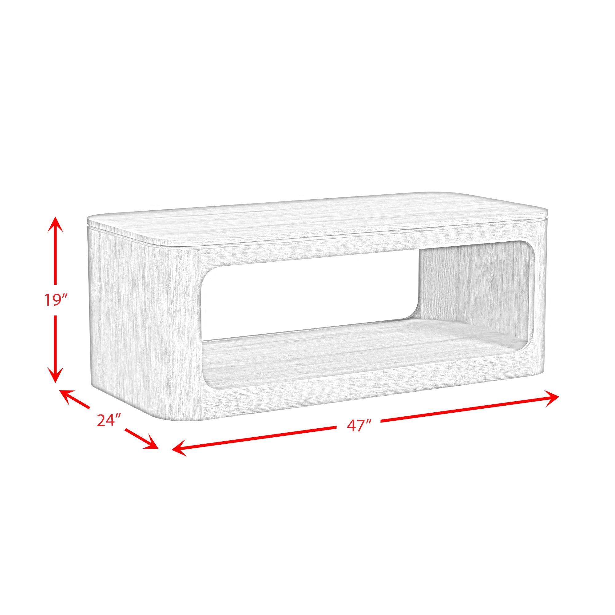 Elements International Rosalie T-16860-8-CT Coffee Table - Image 1