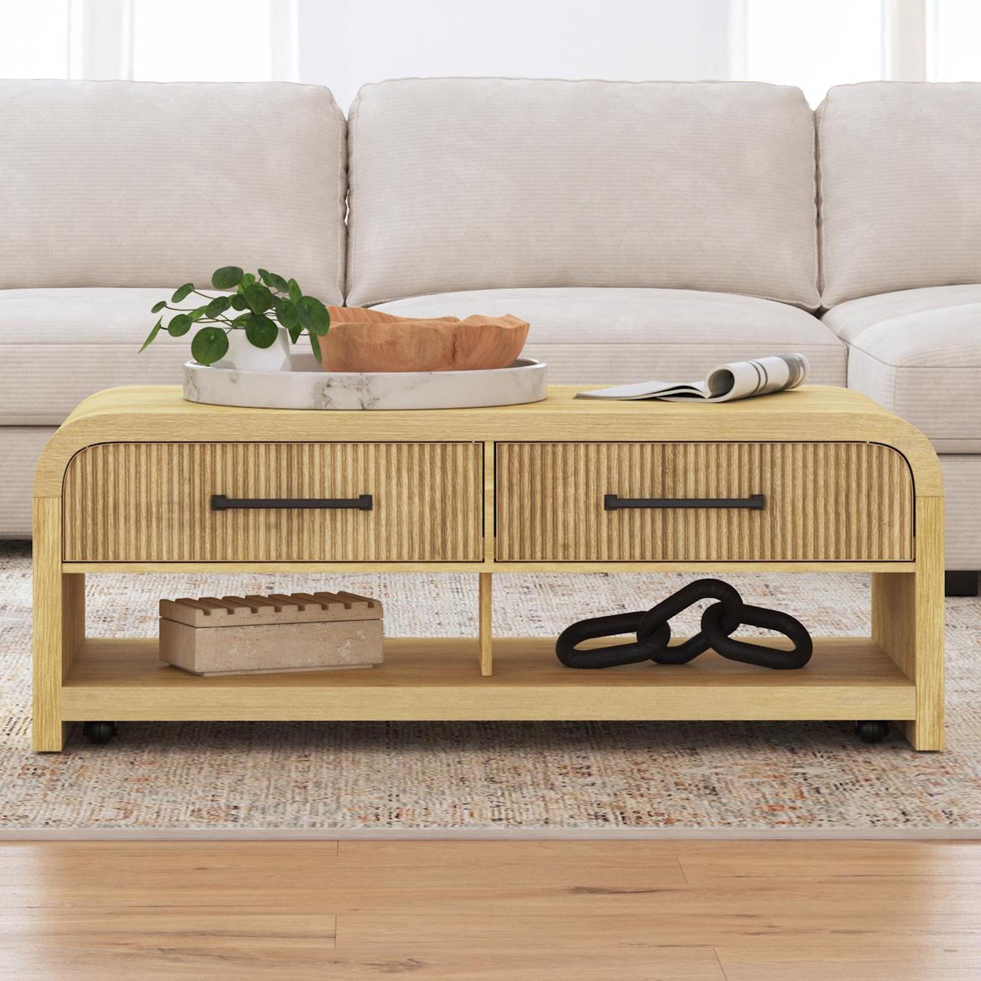 Elements International Ridgemont T-14440-6-CT Coffee Table - Image 3