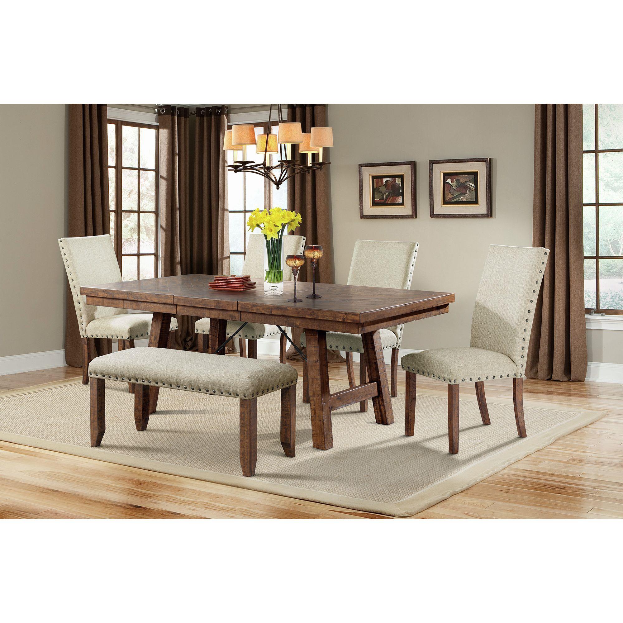 Elements International Jax DJX100DTB Dining Table - Image 3