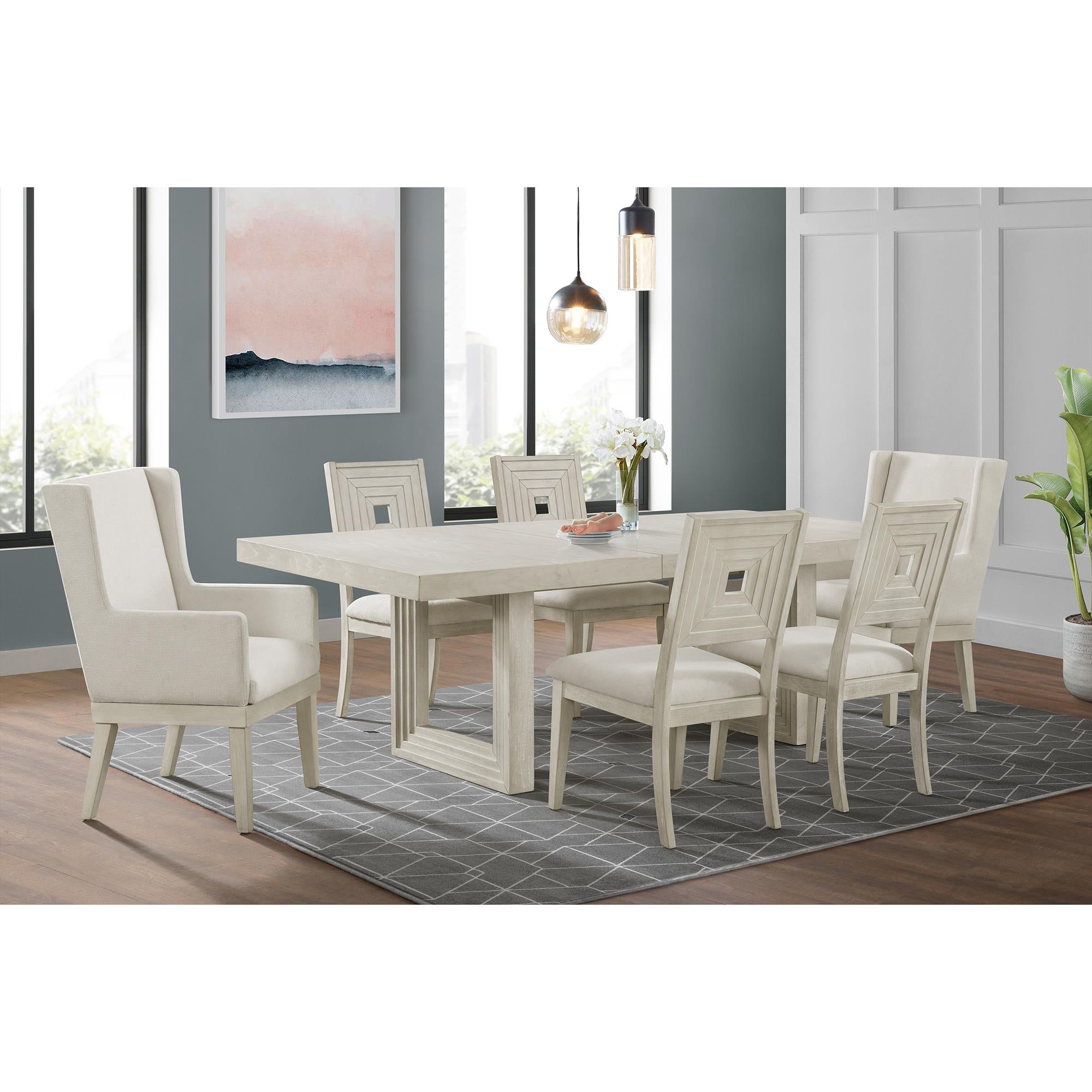 Elements International Avalanche D-11600-7-AC Dining Arm Chair - Image 3