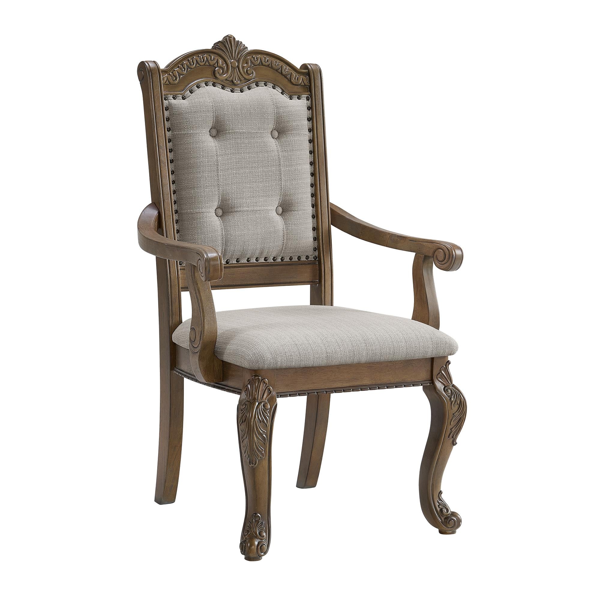 Elements International Madison Park D-10460-5-AC Dining Arm Chair - Image 1