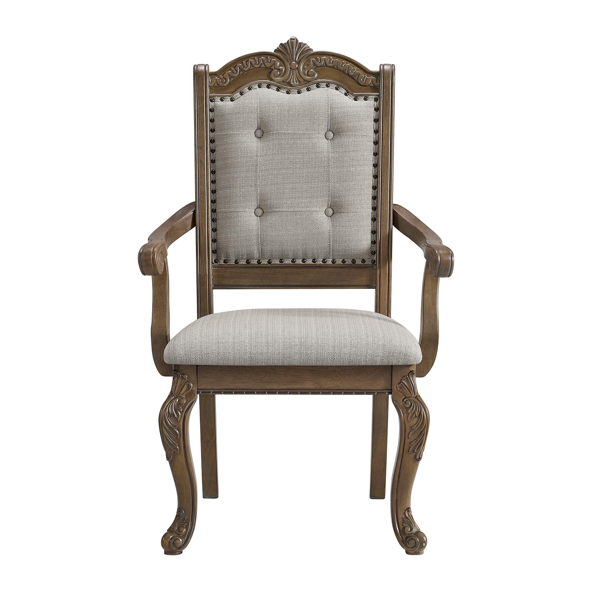 Elements International Madison Park D-10460-5-AC Dining Arm Chair - Image 2