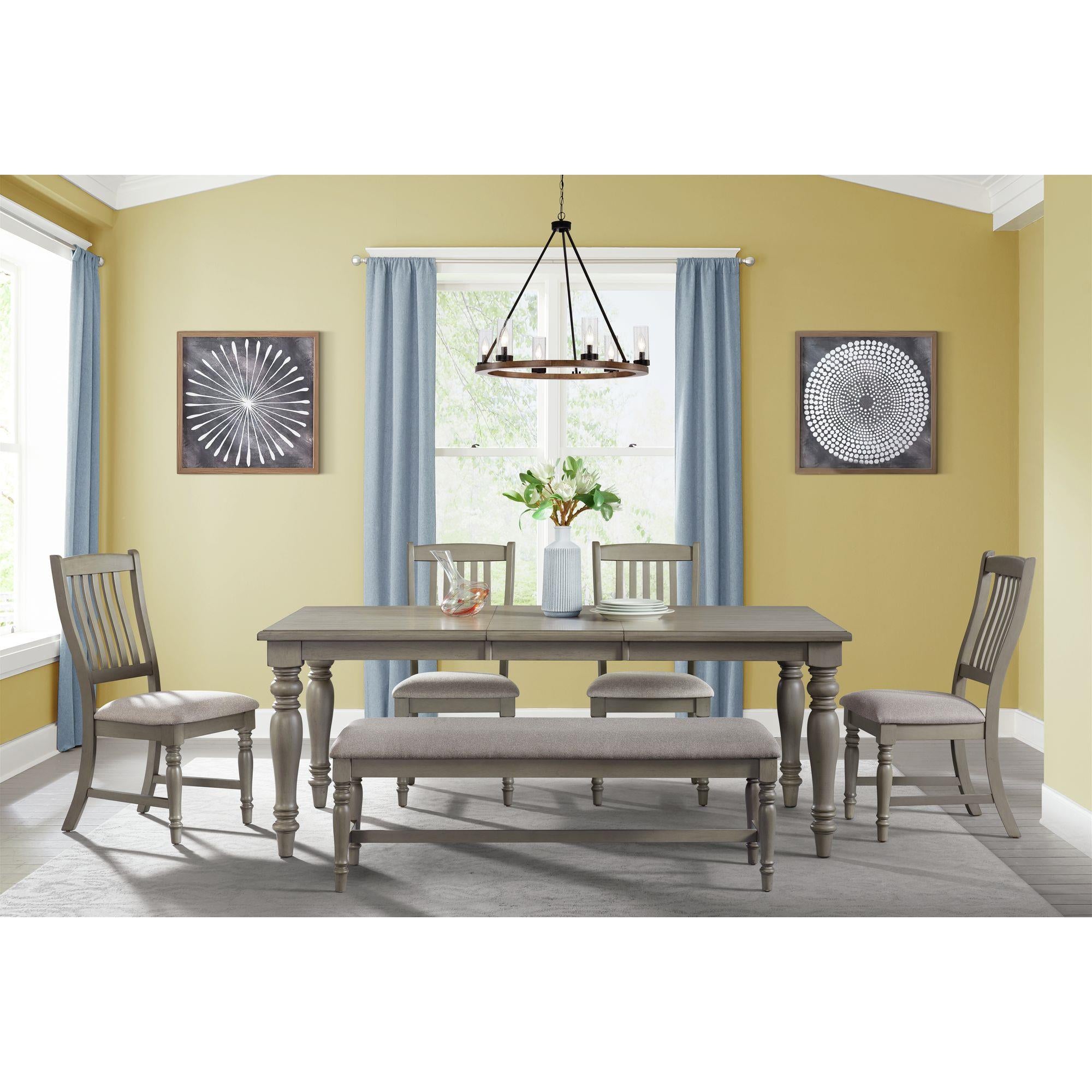 Elements International Sunnyvale D-2730-3-BN Dining Bench - Image 3